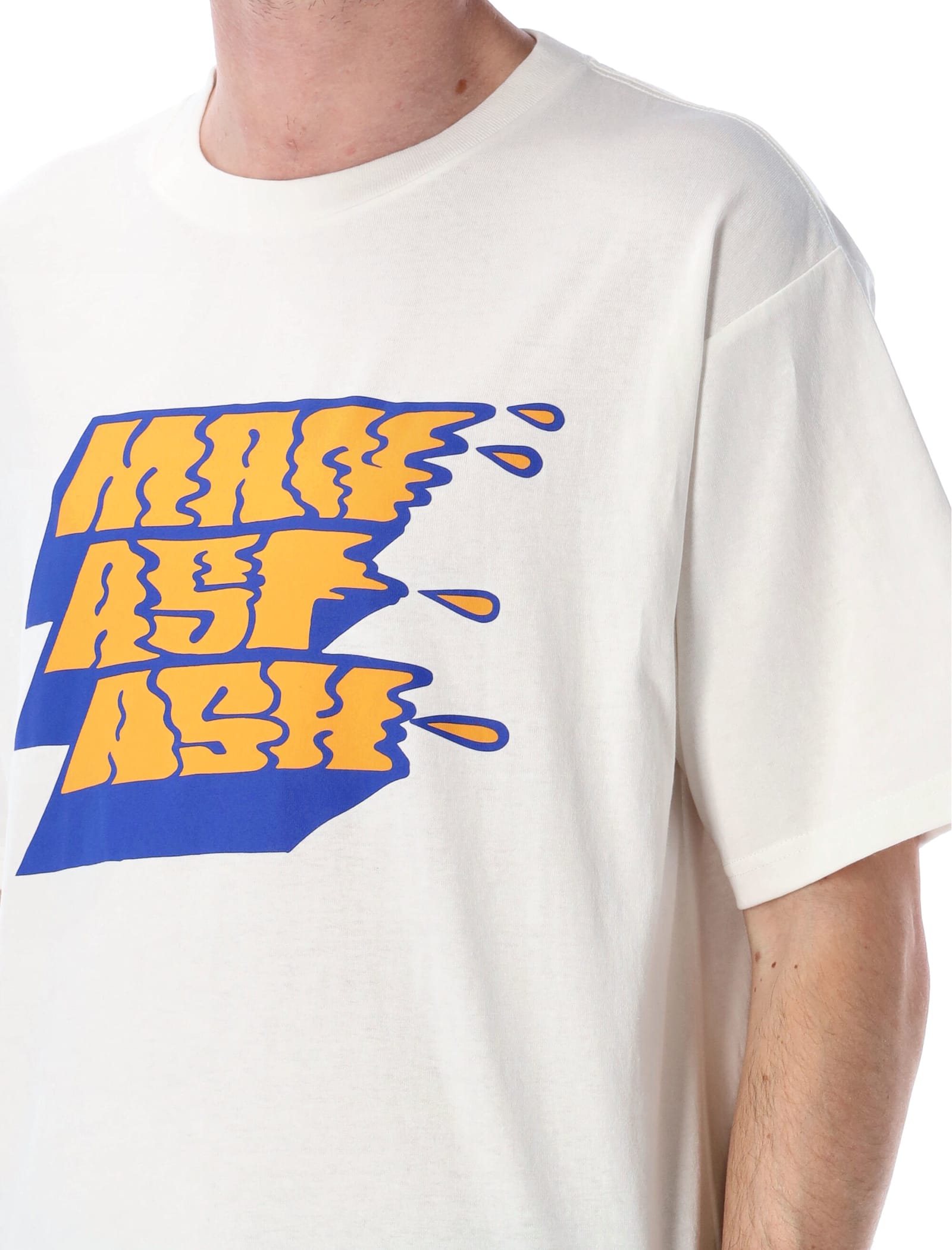 Manastash Sneeze Logo T-shirt In White