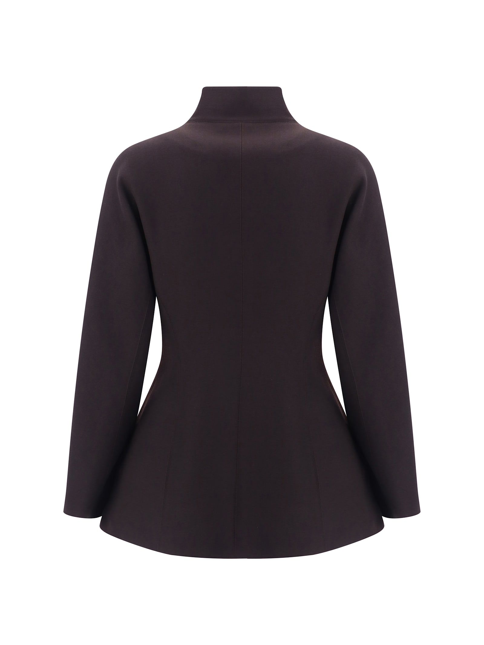 Fendi Women Blazer In Grain De Poudre In Aubergine