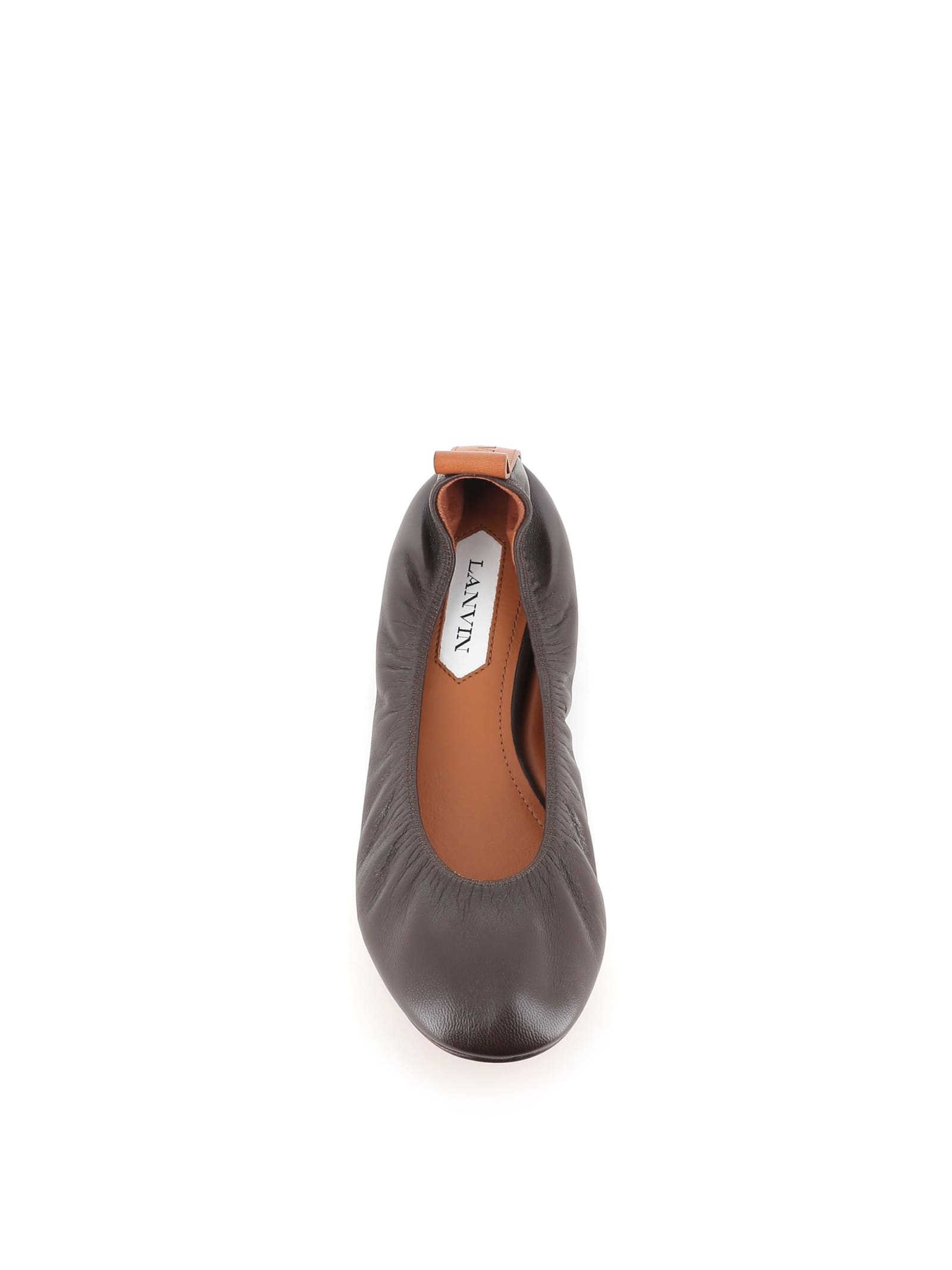 Shop Lanvin Ballerina In Brown