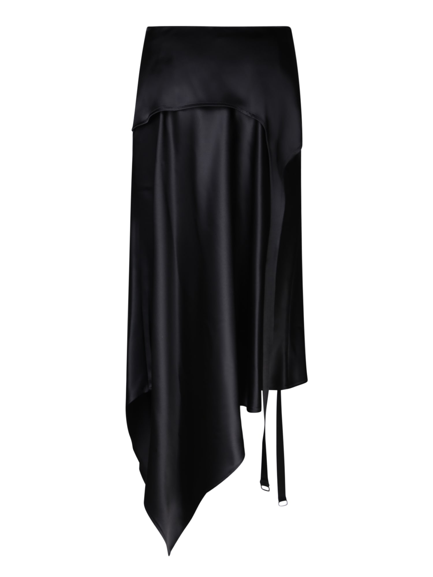 Shop Ssheena Midi Asymmetric Skirt In Black