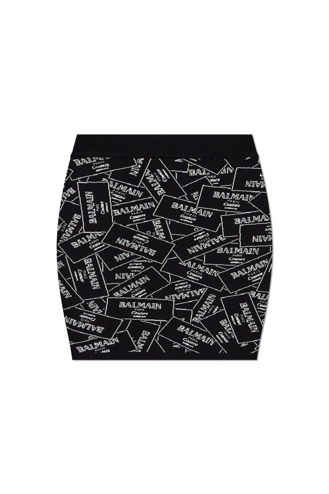 Logo Detailed Mini Skirt