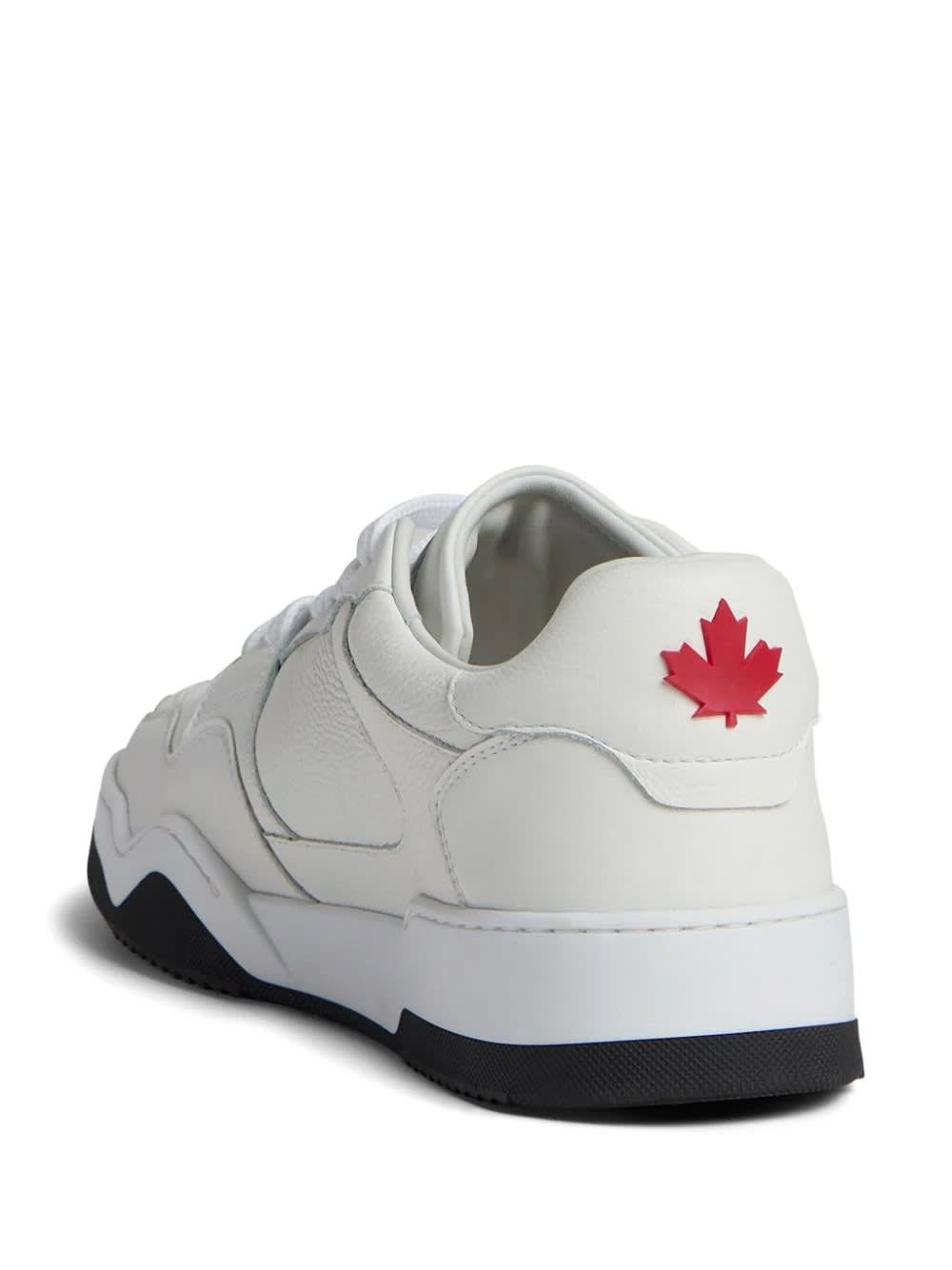 Shop Dsquared2 White Spiker Sneakers