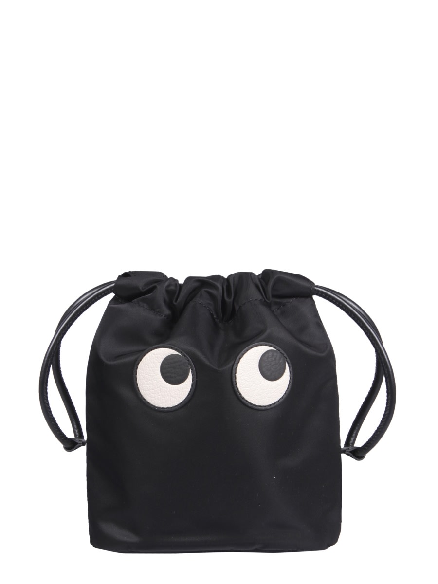 Shop Anya Hindmarch Pouch Eyes In Black