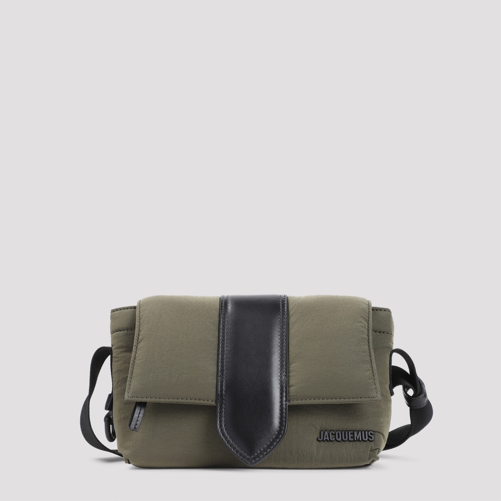 Shop Jacquemus Le Petit Messenger Bambino Shoulder Bag In Khaki