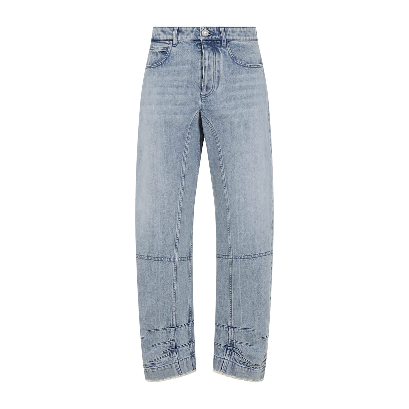 Jil Sander 69 Denim Carrot Fit Trousers In Antartic