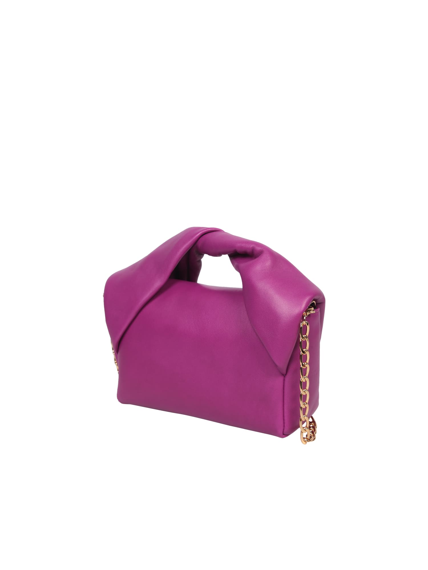 Shop Jw Anderson Twisted Medium Magenta Bag In Purple