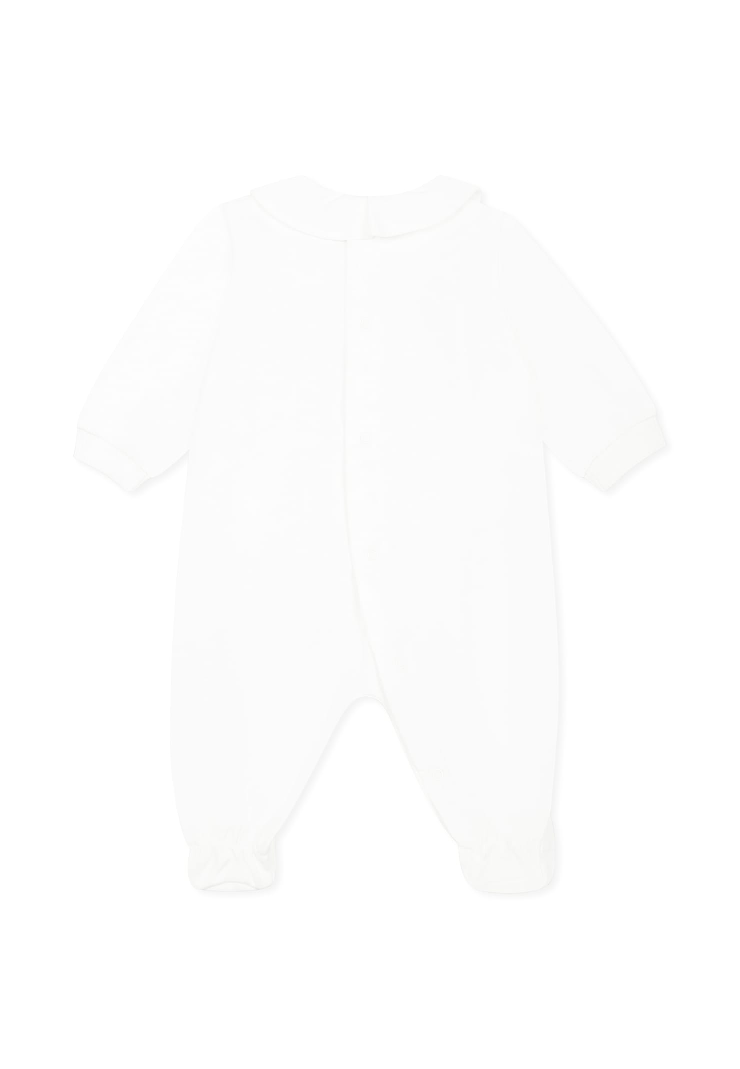 Moschino White Babygrow For Baby Kids With Teddy Bear In White