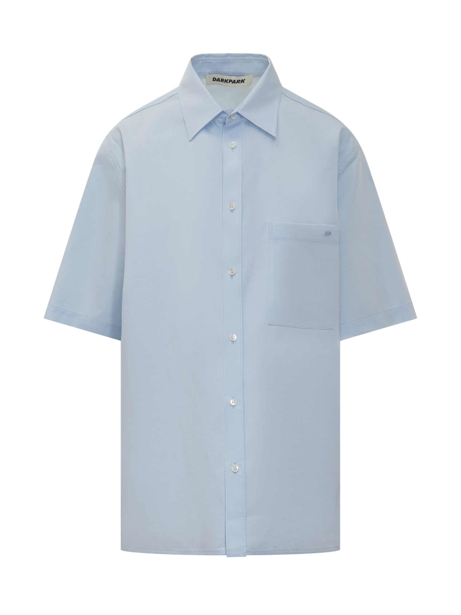 Shop Darkpark Shirt With Logo In Clear Blue