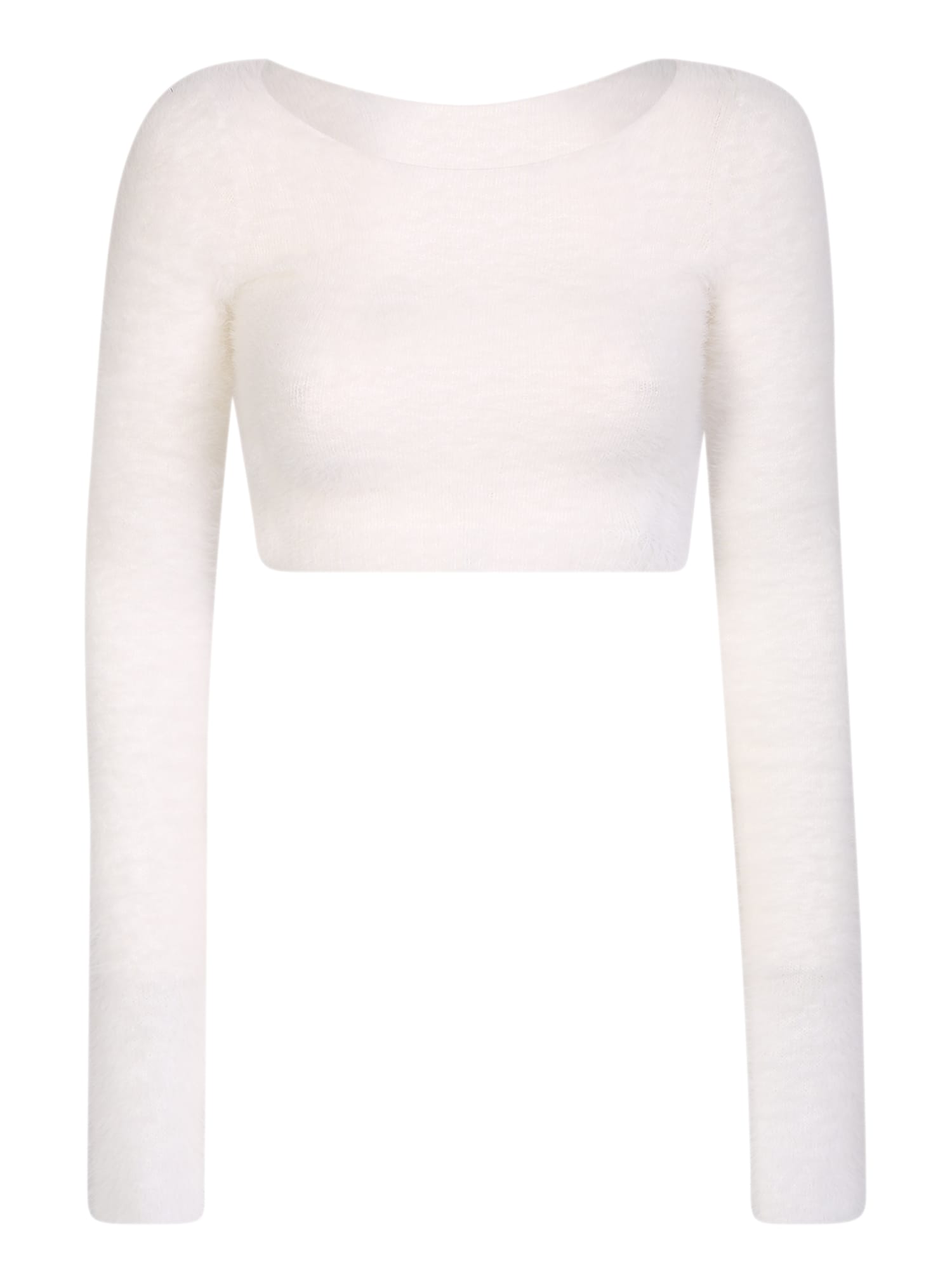 AMBUSH Cropped Sweater White