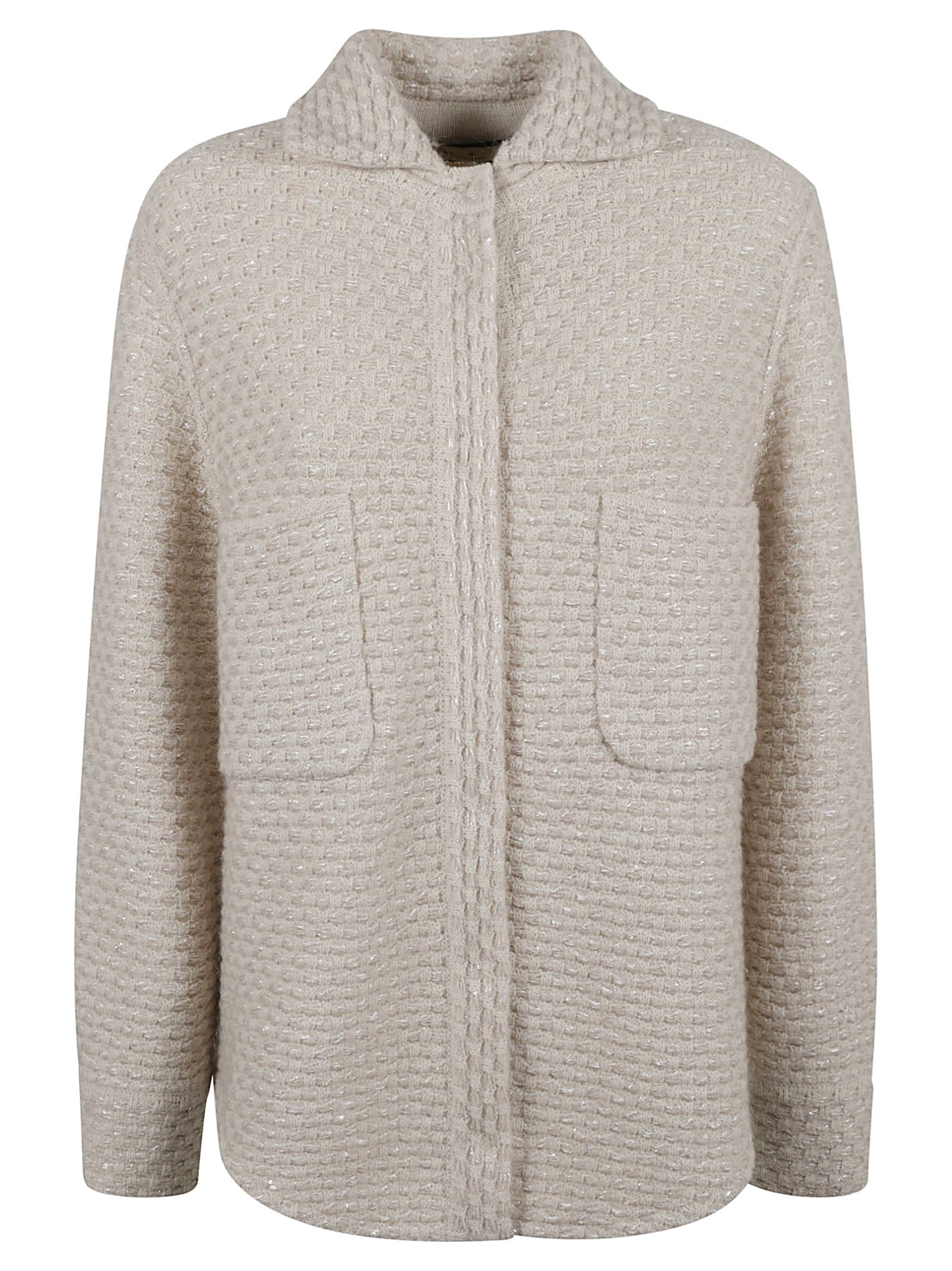 Concealed Weave Knit Jacket