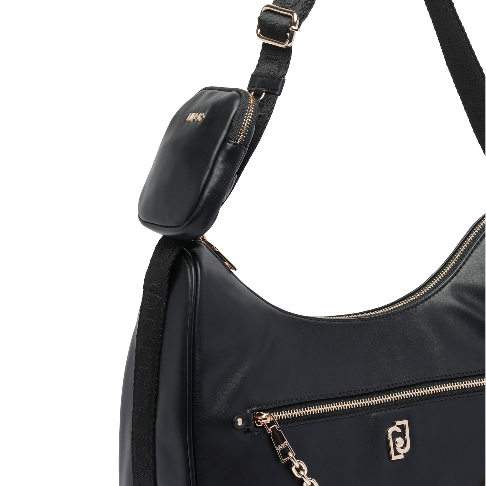 Liu •jo Liu Jo Medium With Coin Purse Shoulder Bag In Black