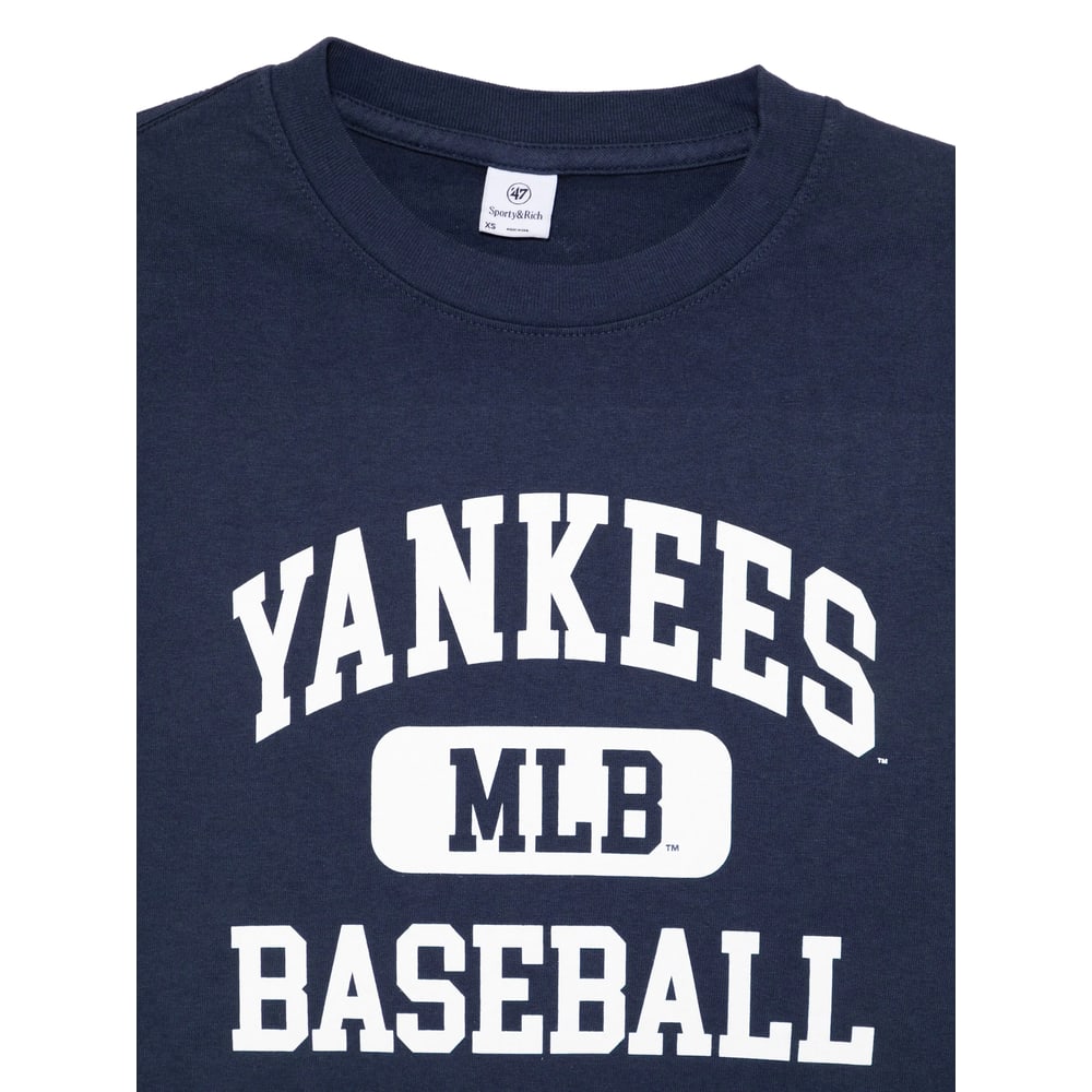 Sporty &amp; Rich Yankees Ivy T-shirt In Blue
