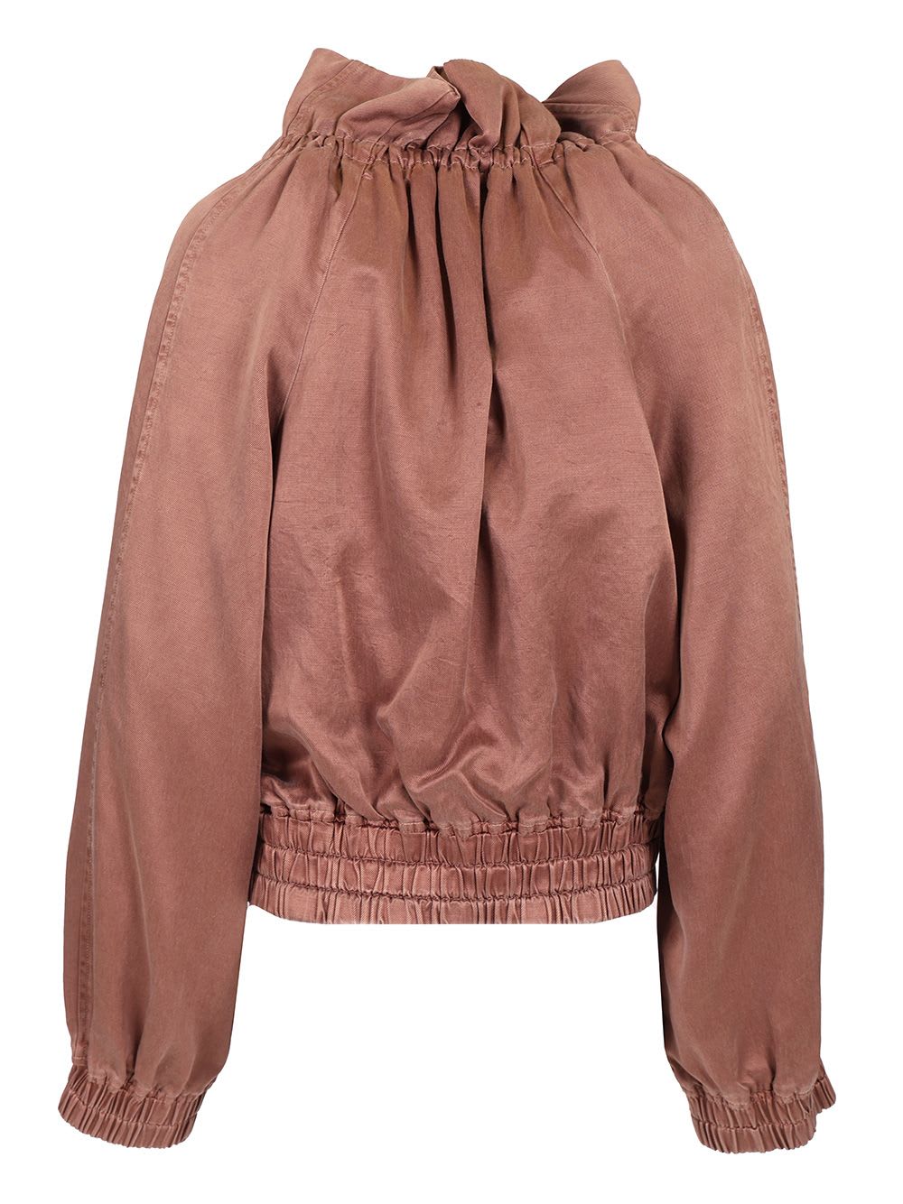 Dries Van Noten Blouson Cocoon Jacket In Taupe