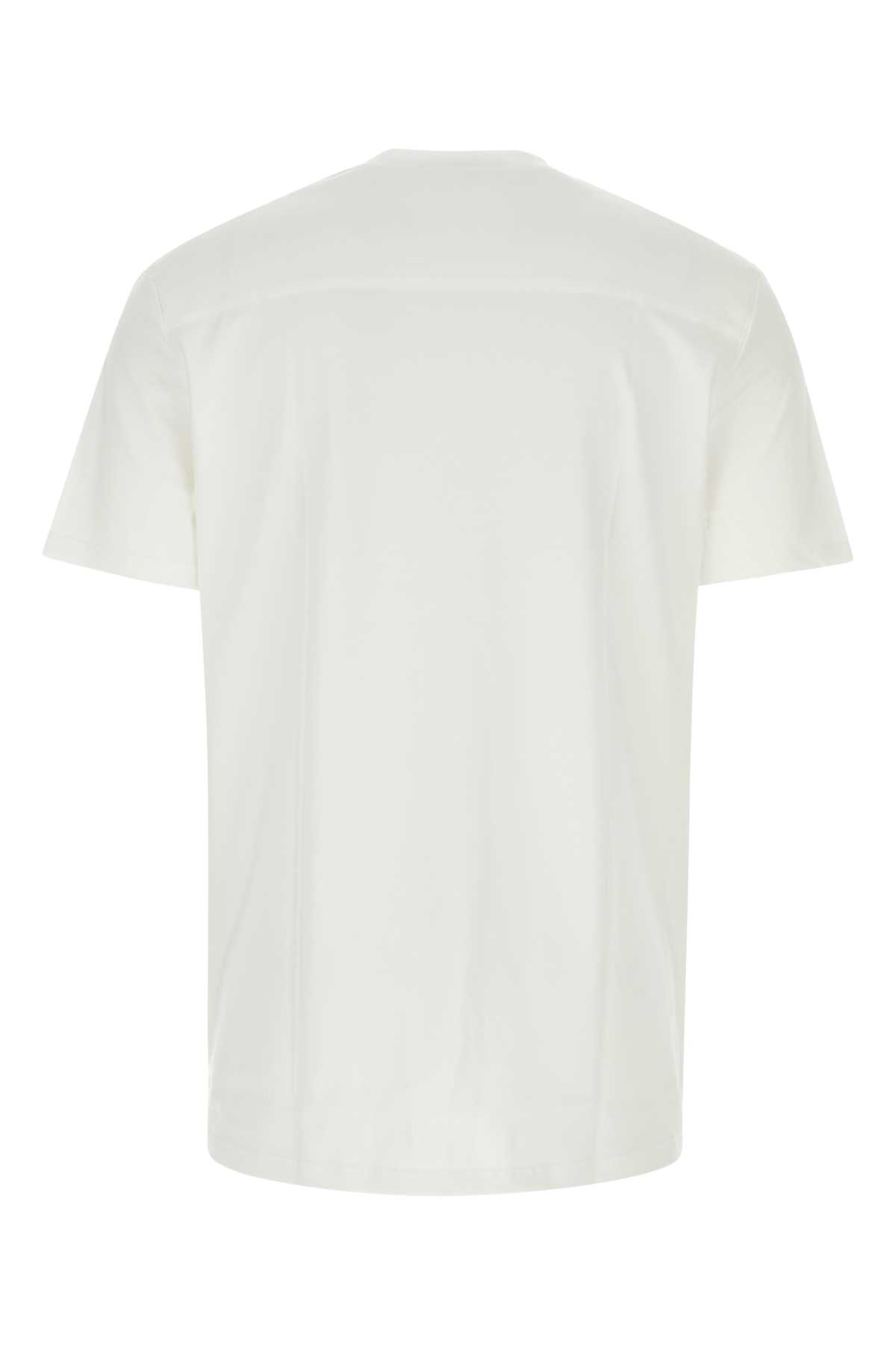 Shop Jil Sander White Cotton T-shirt In 102