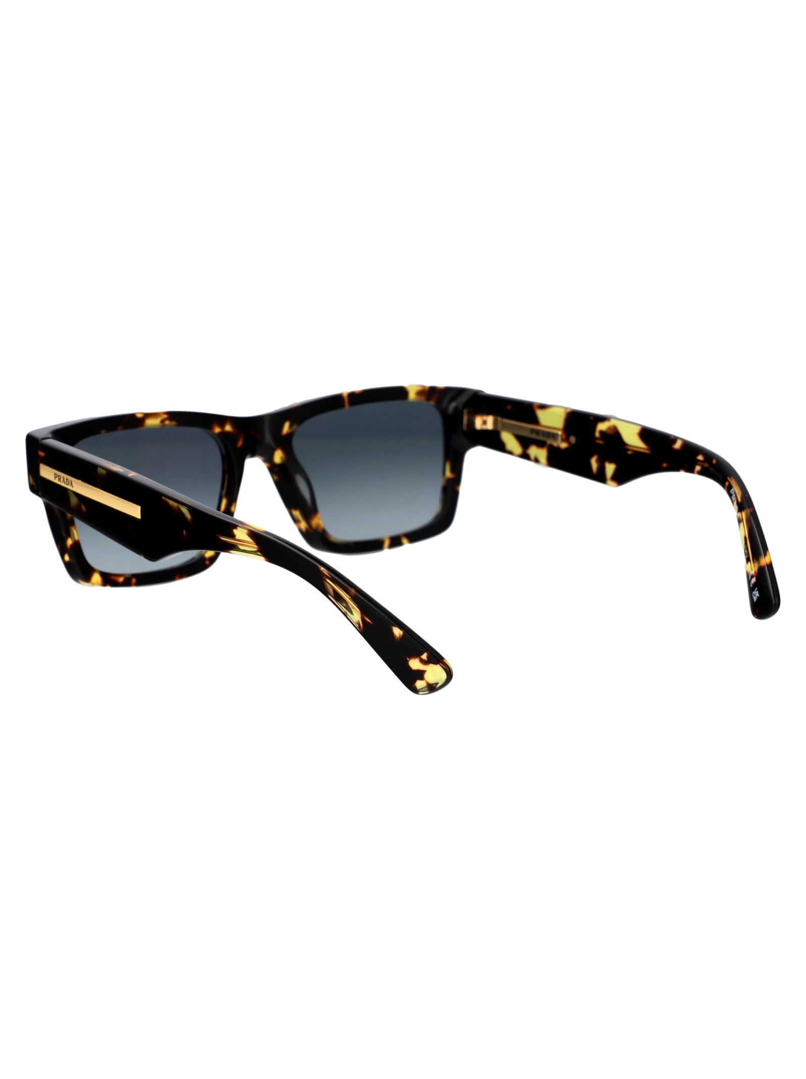 Shop Prada 0pr 25zs Sunglasses In 16r30f Black Malt Tortoise