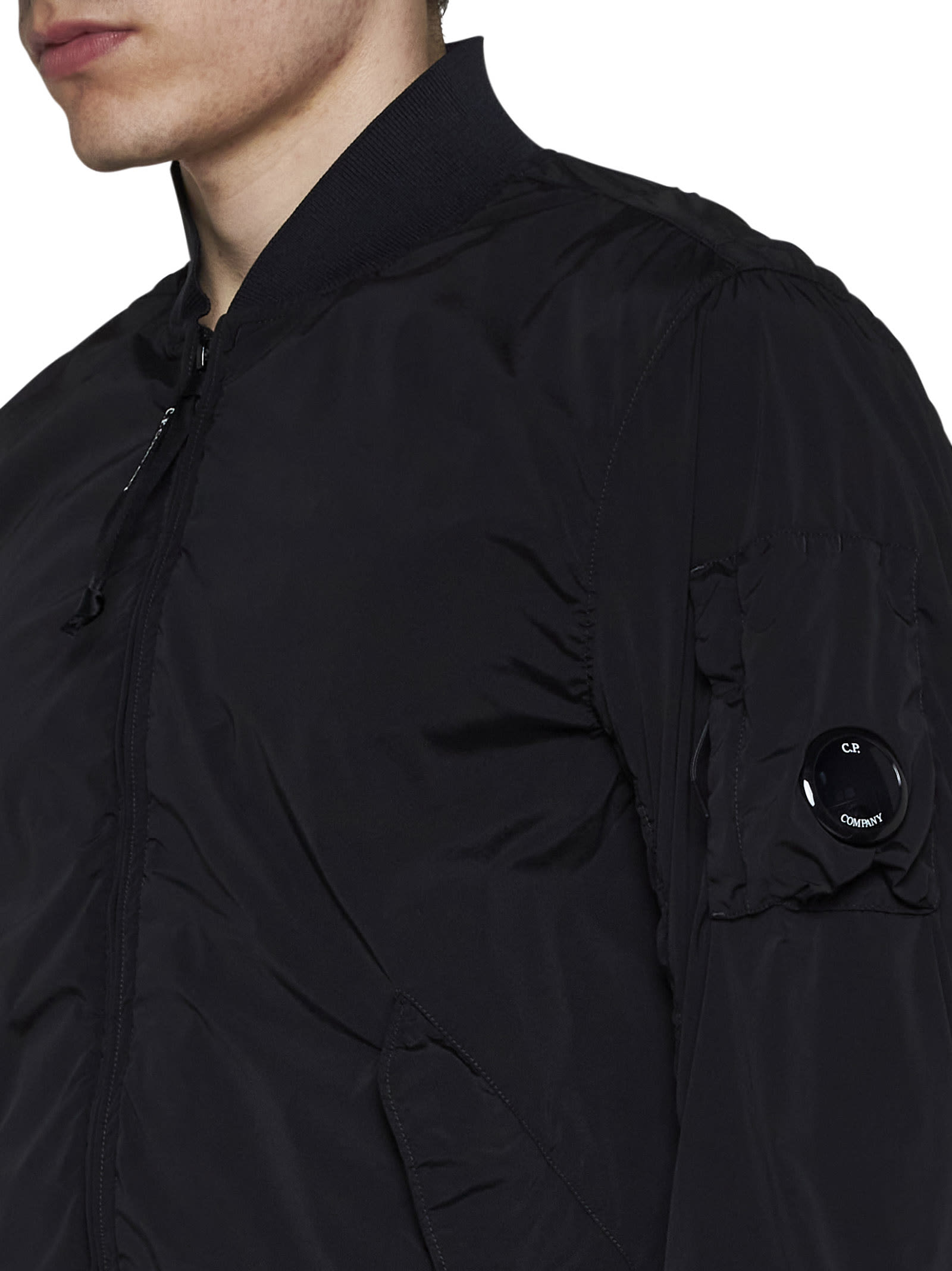 Shop C.p. Company Jacket In Black
