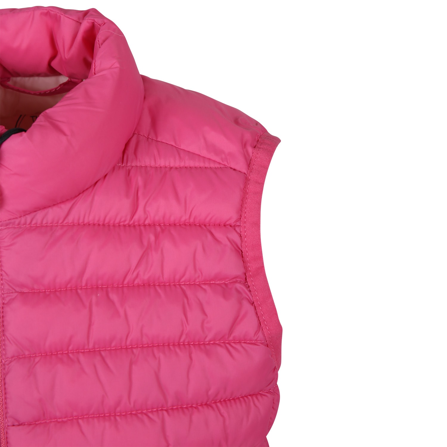 Save The Duck Pink Ozam Vest For Girl With Logo In Pink