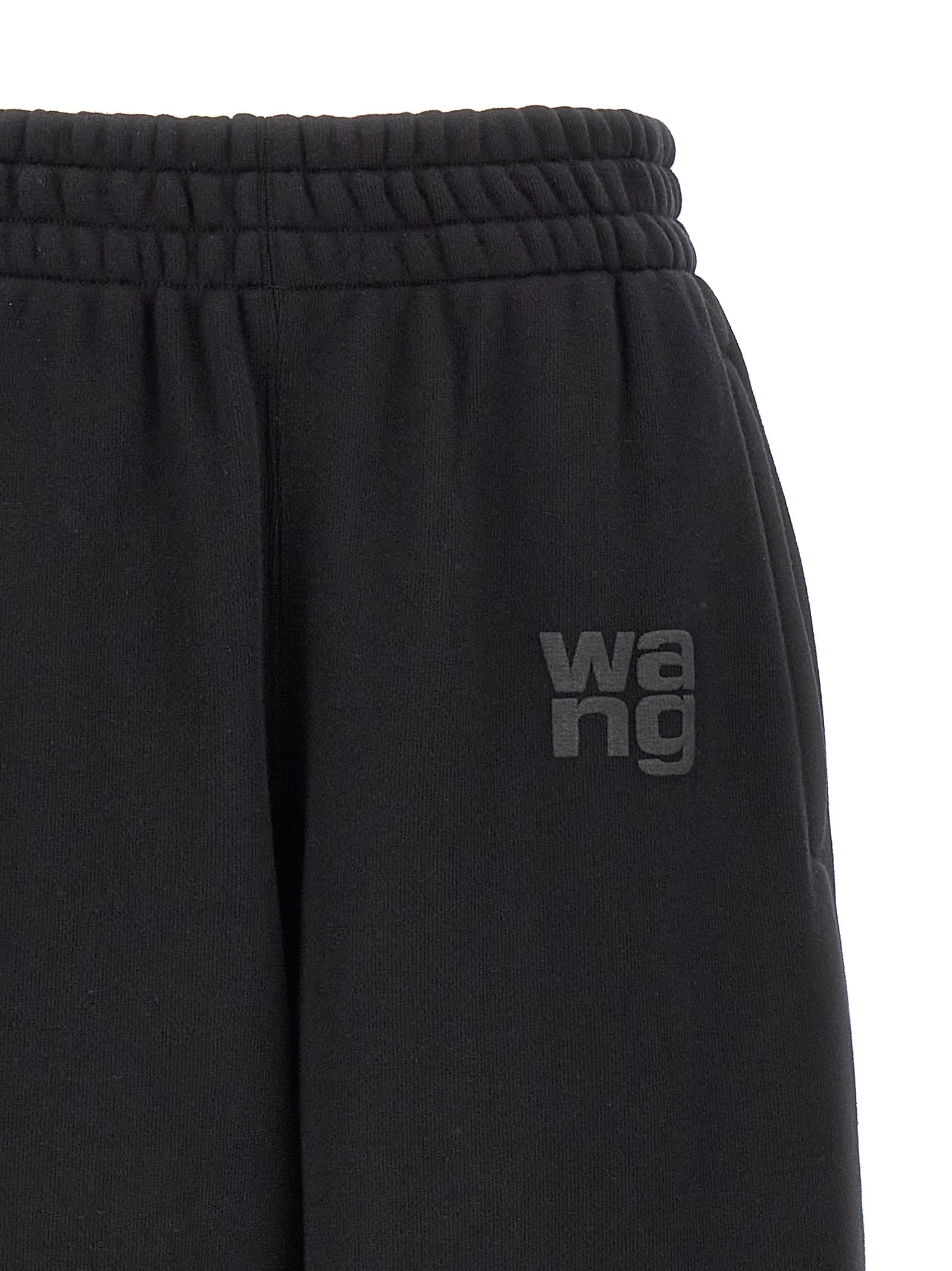 Shop Alexander Wang T Essential Terry Joggers In Black