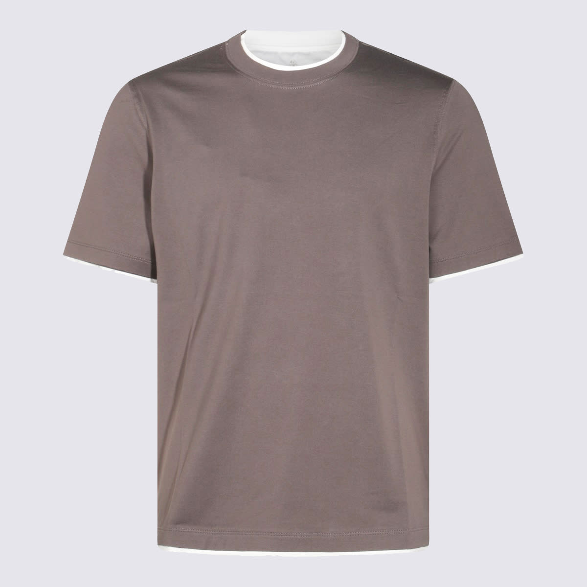 Brown Cotton T-shirt