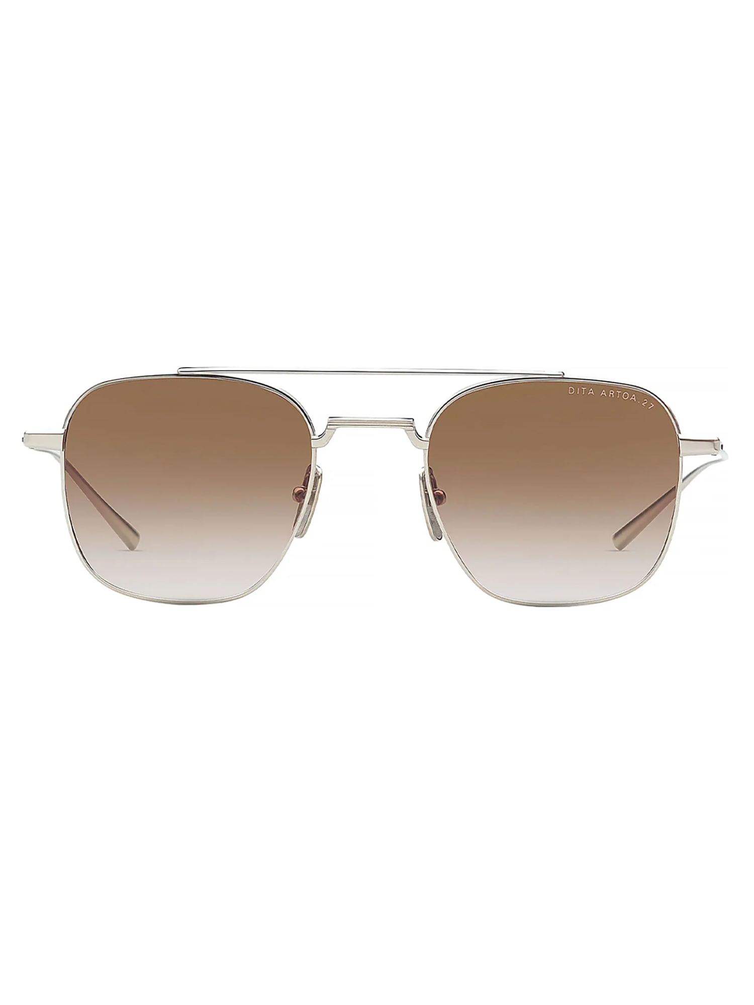 Shop Dita Dts163/a/01 Artoa.27 Sunglasses In Silver