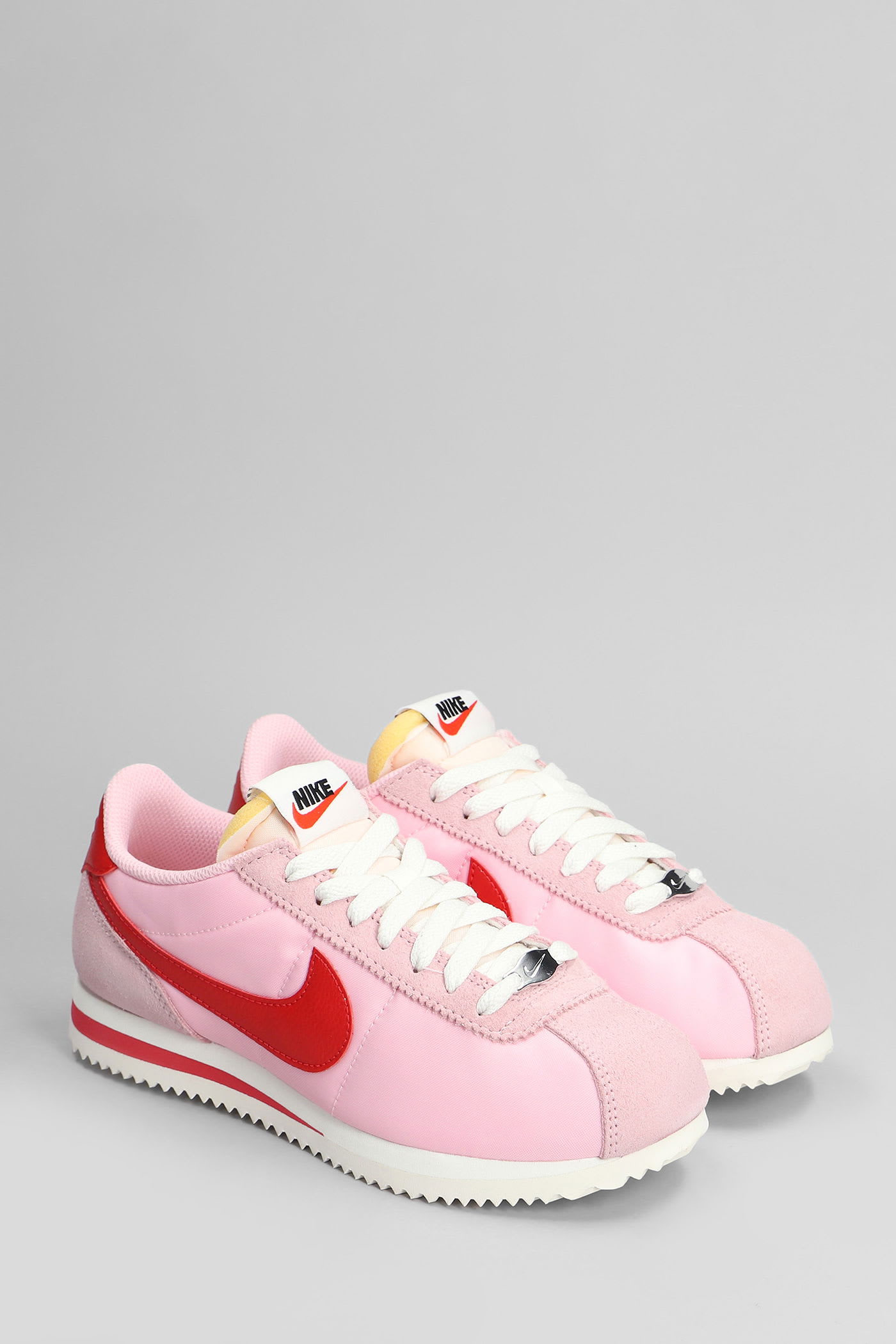 Nike Cortez Txt Sneakers In Rose-pink Suede And Fabric In Pink