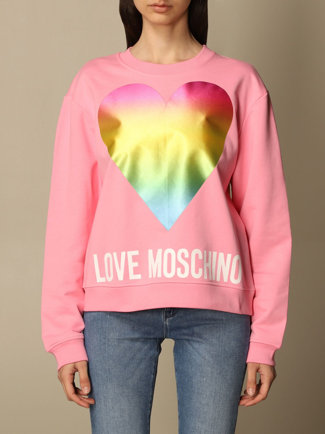 Love Moschino Sweatshirt Love Moschino Crewneck Sweatshirt With Logo