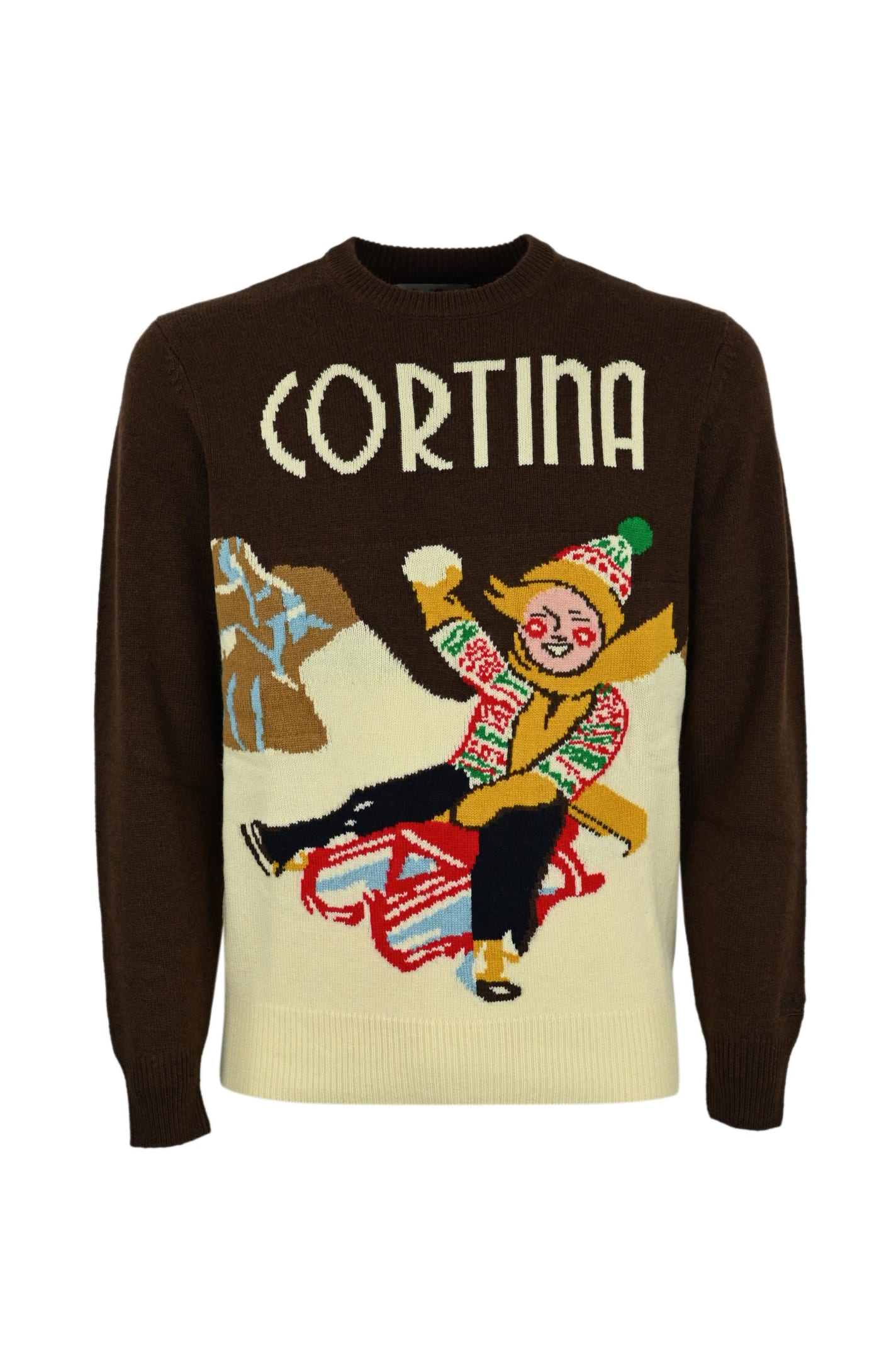 MC2 Saint Barth Mens Sweater With Cortina Postcard