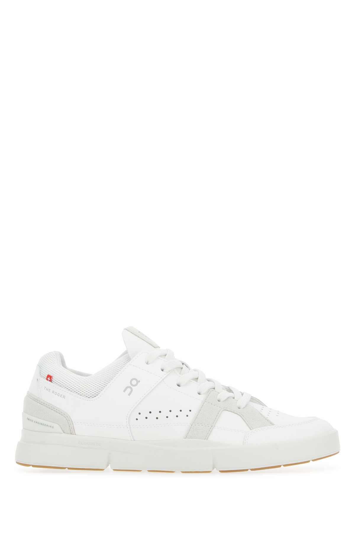 White Synthetic Leather And Fabric The Roger Clubhouse Sneakers
