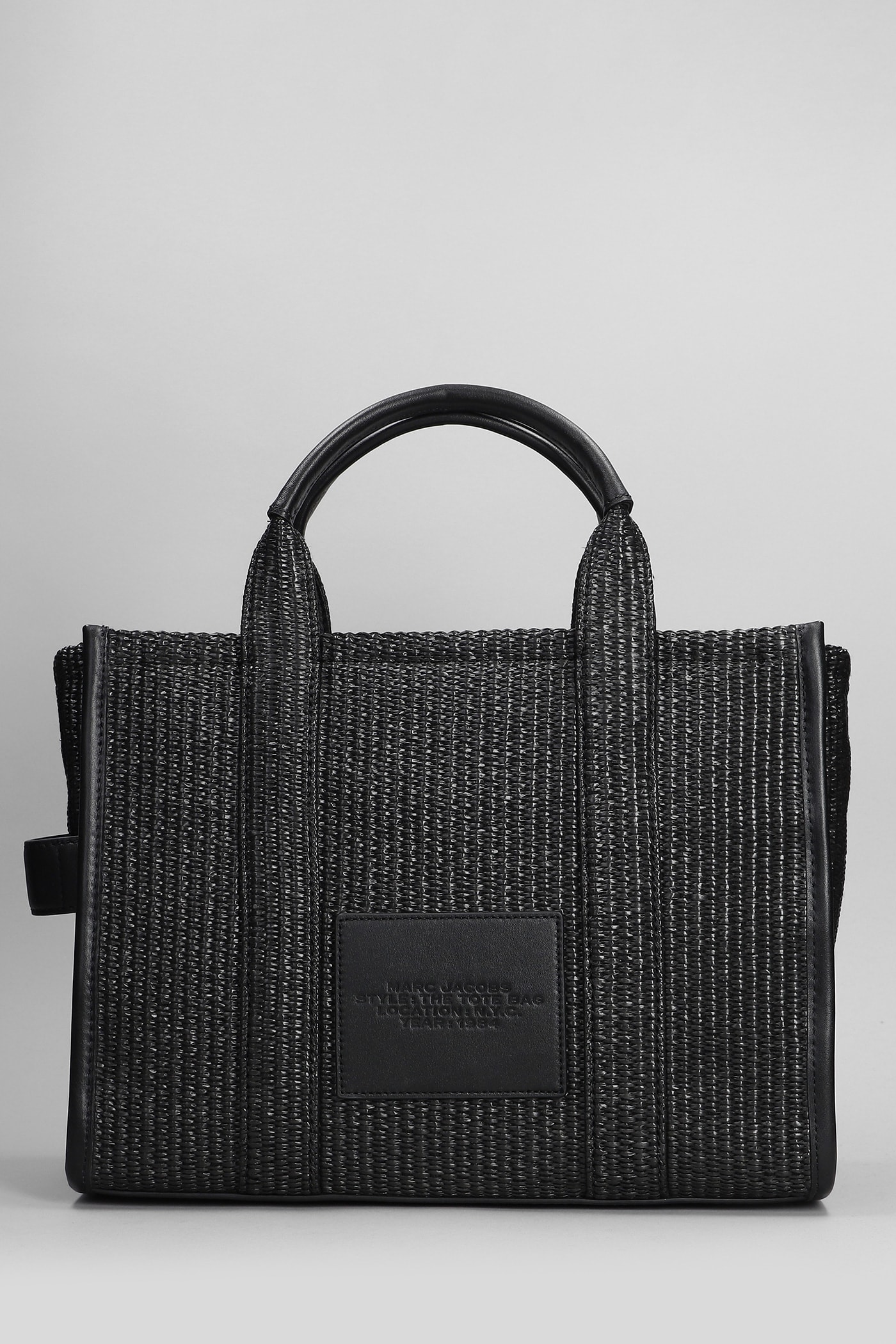 Marc Jacobs Black 'the Woven Small Tote Bag' Tote In Black