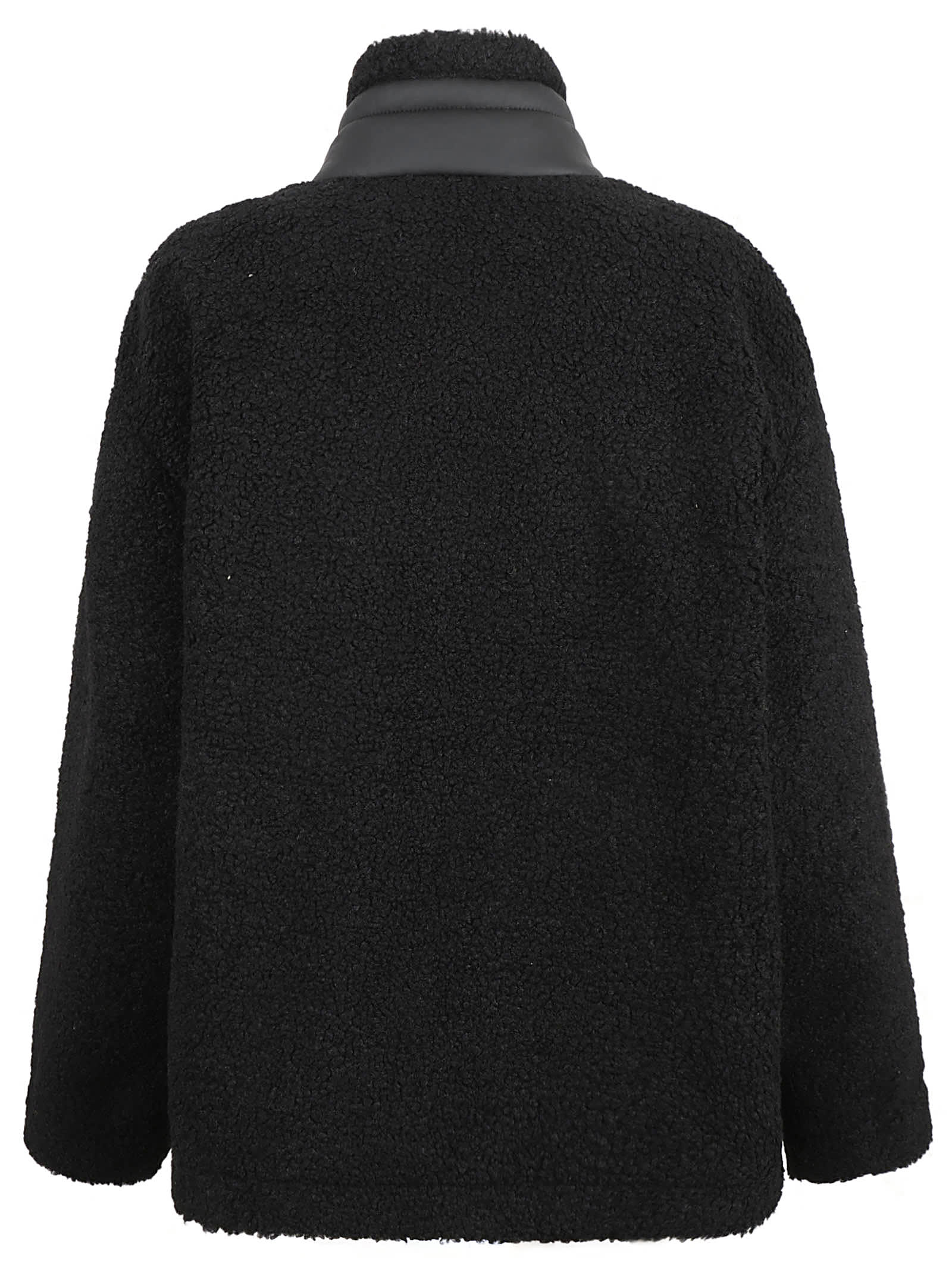 Moschino Zipped Laced Jacket In Black