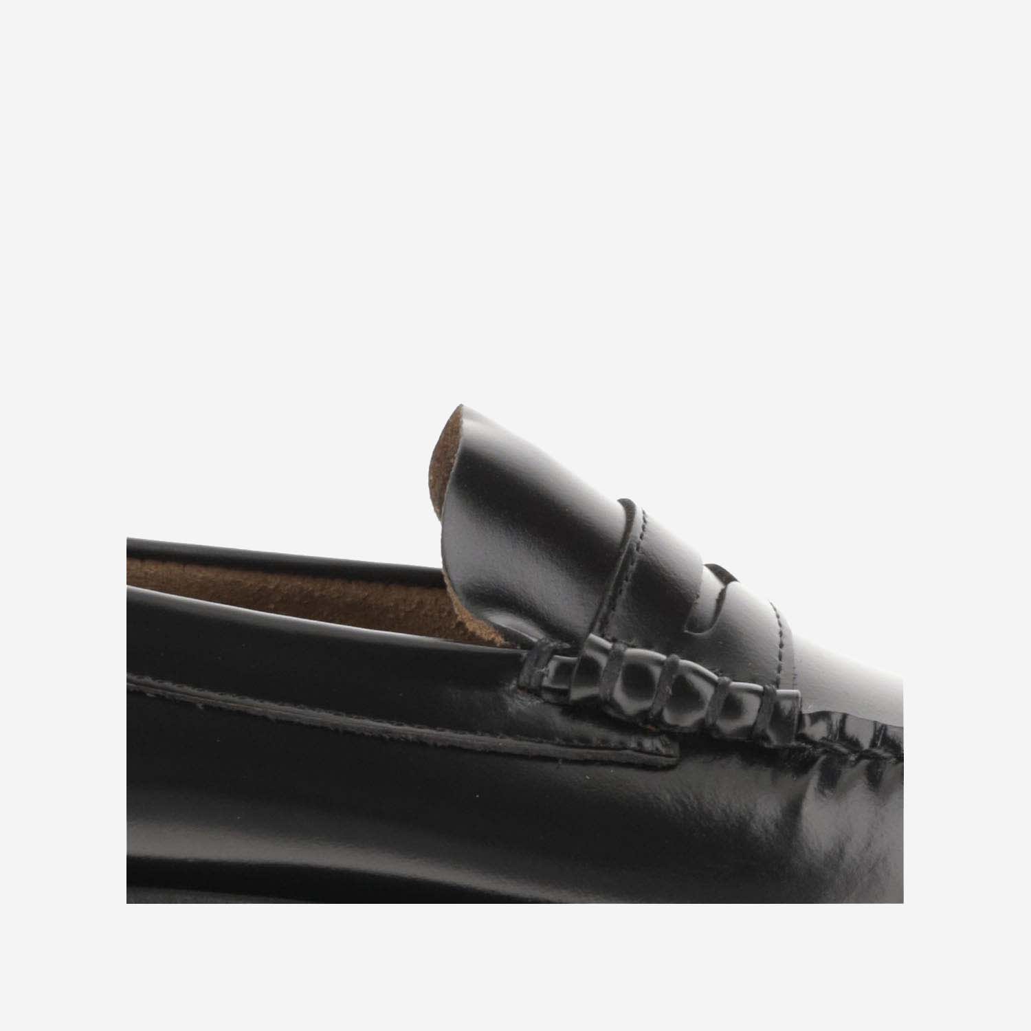 Shop Sebago Dan Po Leather Loafers In Black