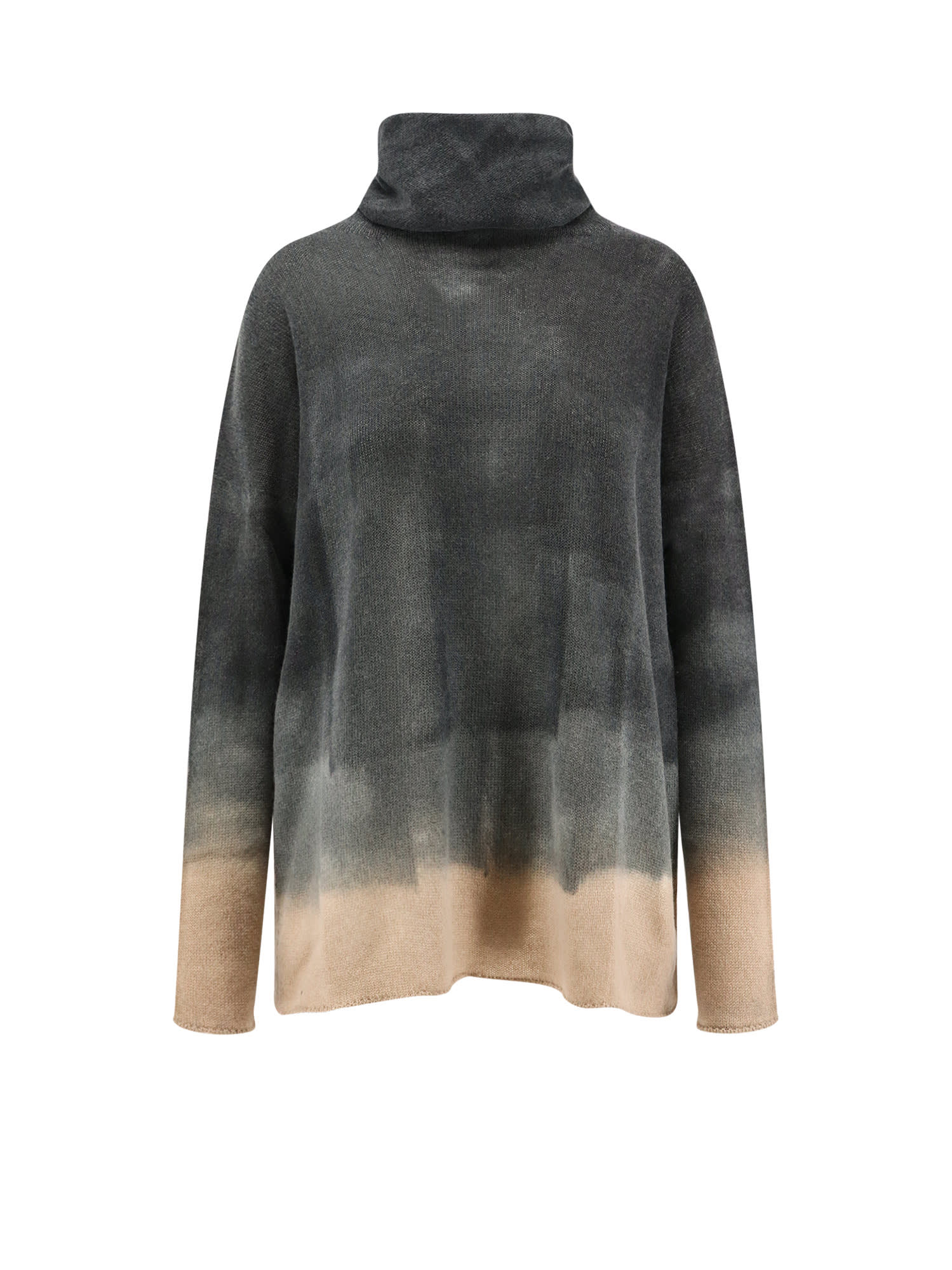 F Cashmere Bruco 7 Cashmere Turtleneck Sweater In Black