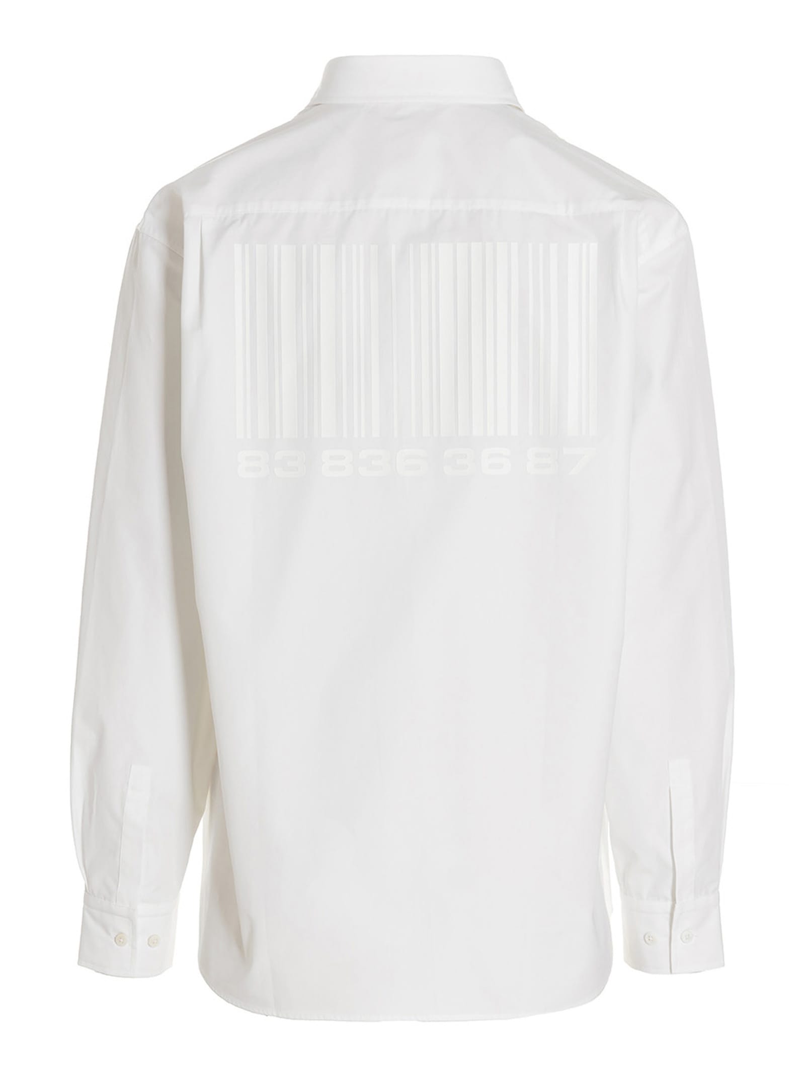 Shop Vtmnts Barcode Shirt In White