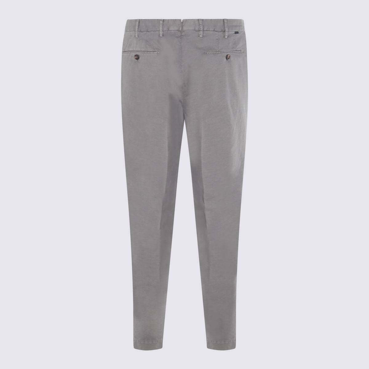 Incotex Straight-leg Tailored Pants With Subtle Pleats In Gray