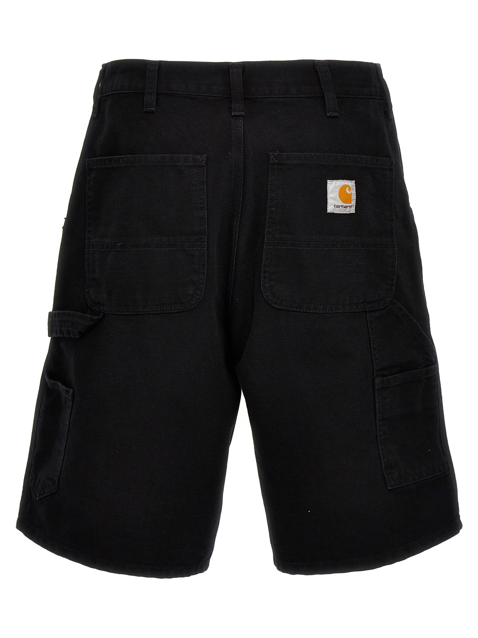 Shop Carhartt Single Knee Bermuda Shorts In Black