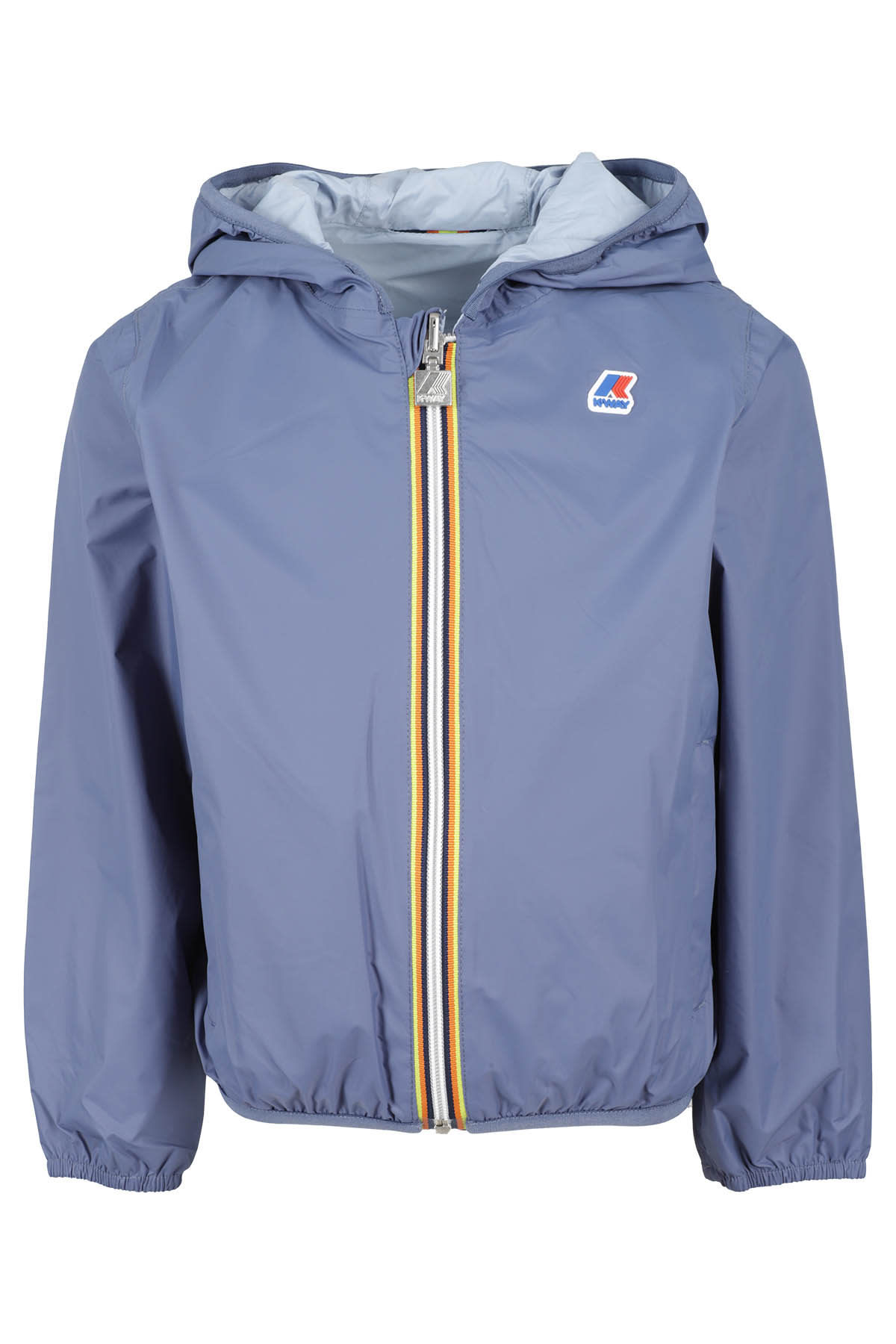 K-way Reversible Zip-up Hooded Jacket In Aip Blue Indigo