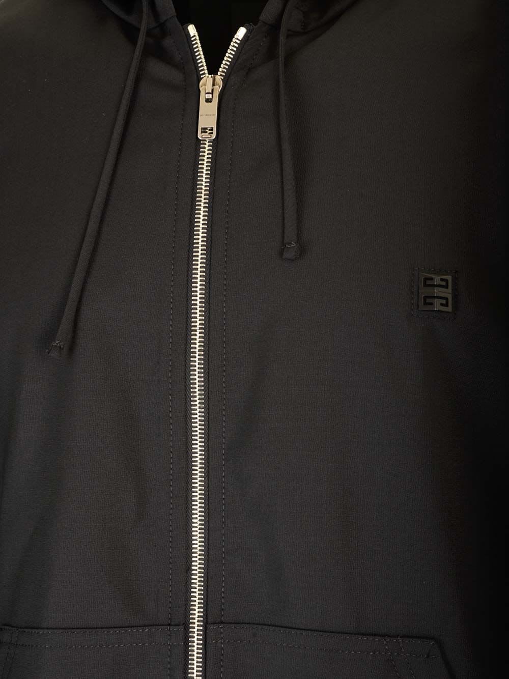 Shop Givenchy Hoodie With 4g Detail In Black