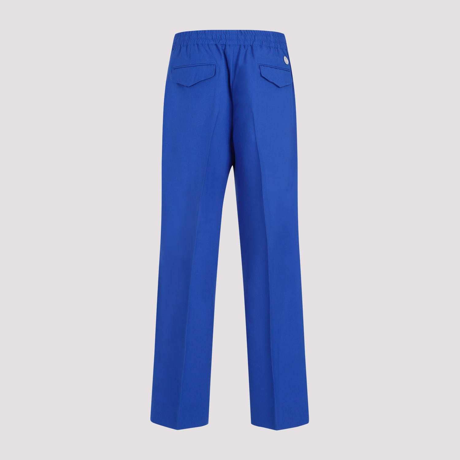 Shop Gucci Straight Pants In Electric Blue