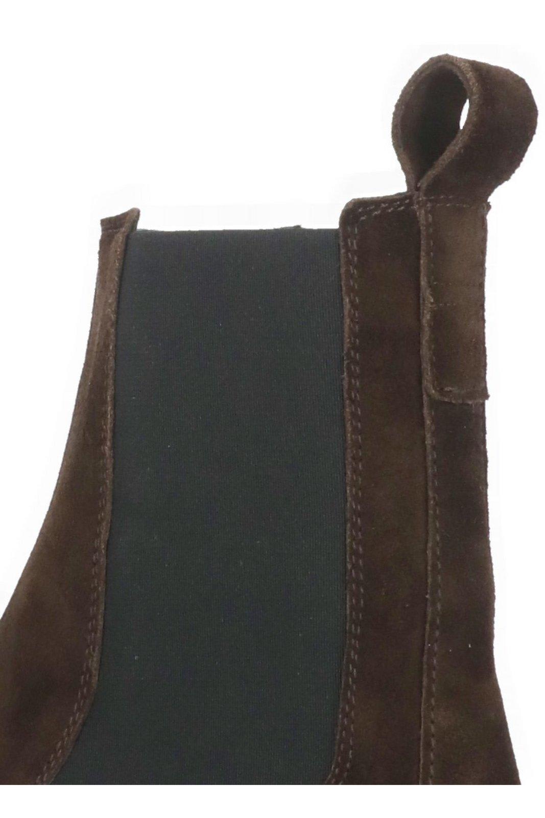 Shop Hogan Chelsea Ankle Boots In Brown