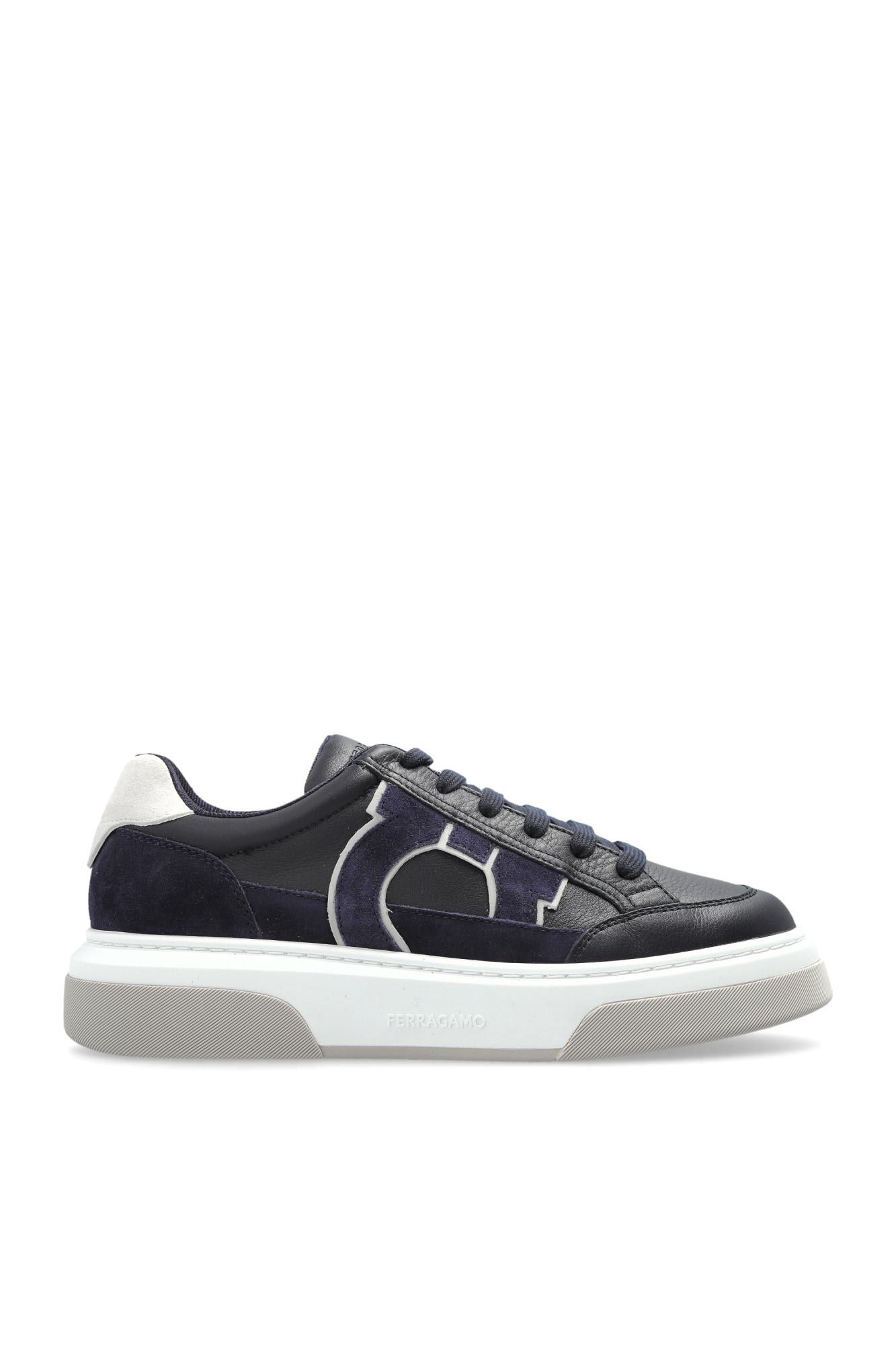 Ferragamo Cassina Gan 2 Low Top Sneakers In Blue