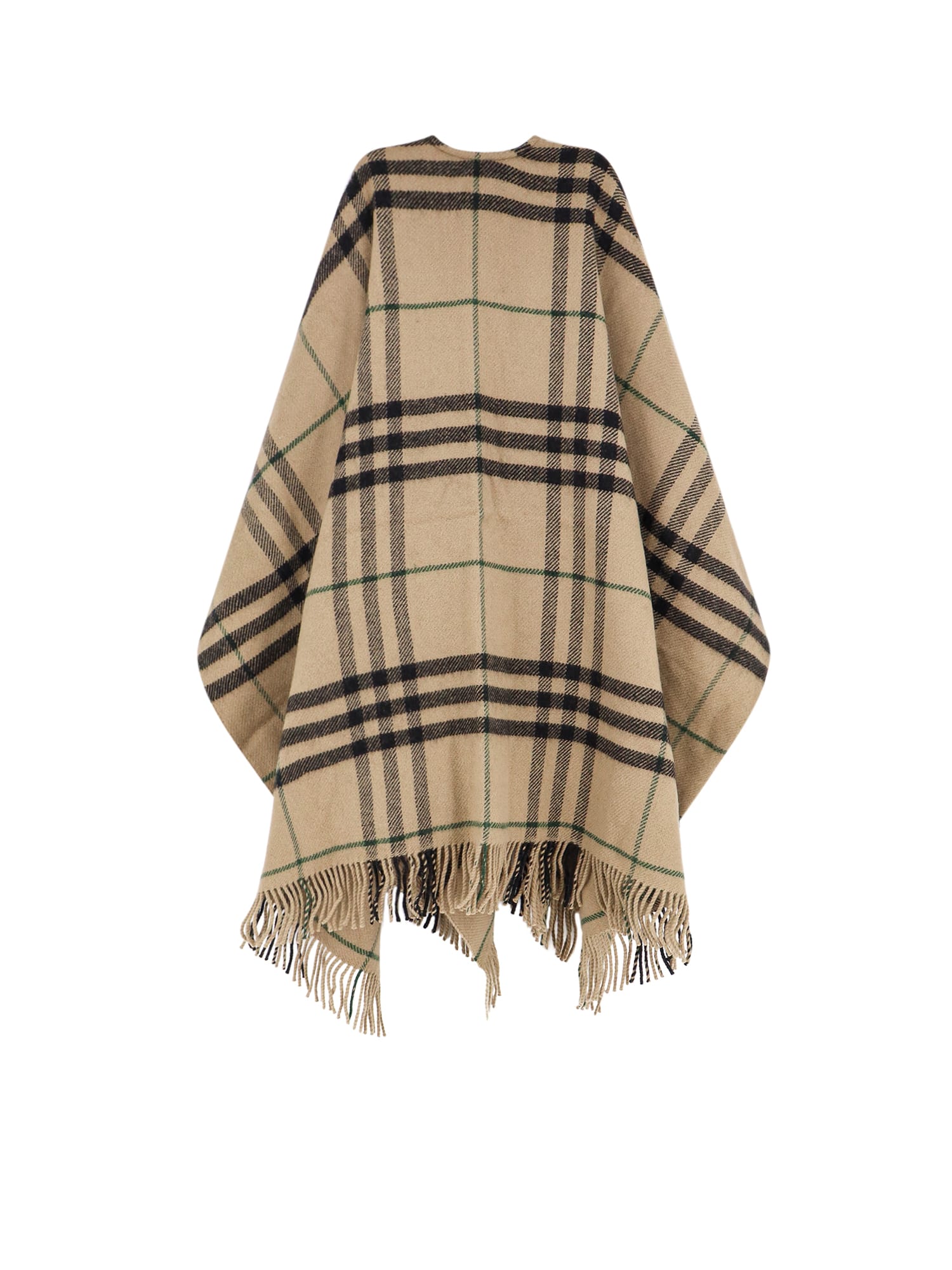 Shop Burberry Cape In Beige