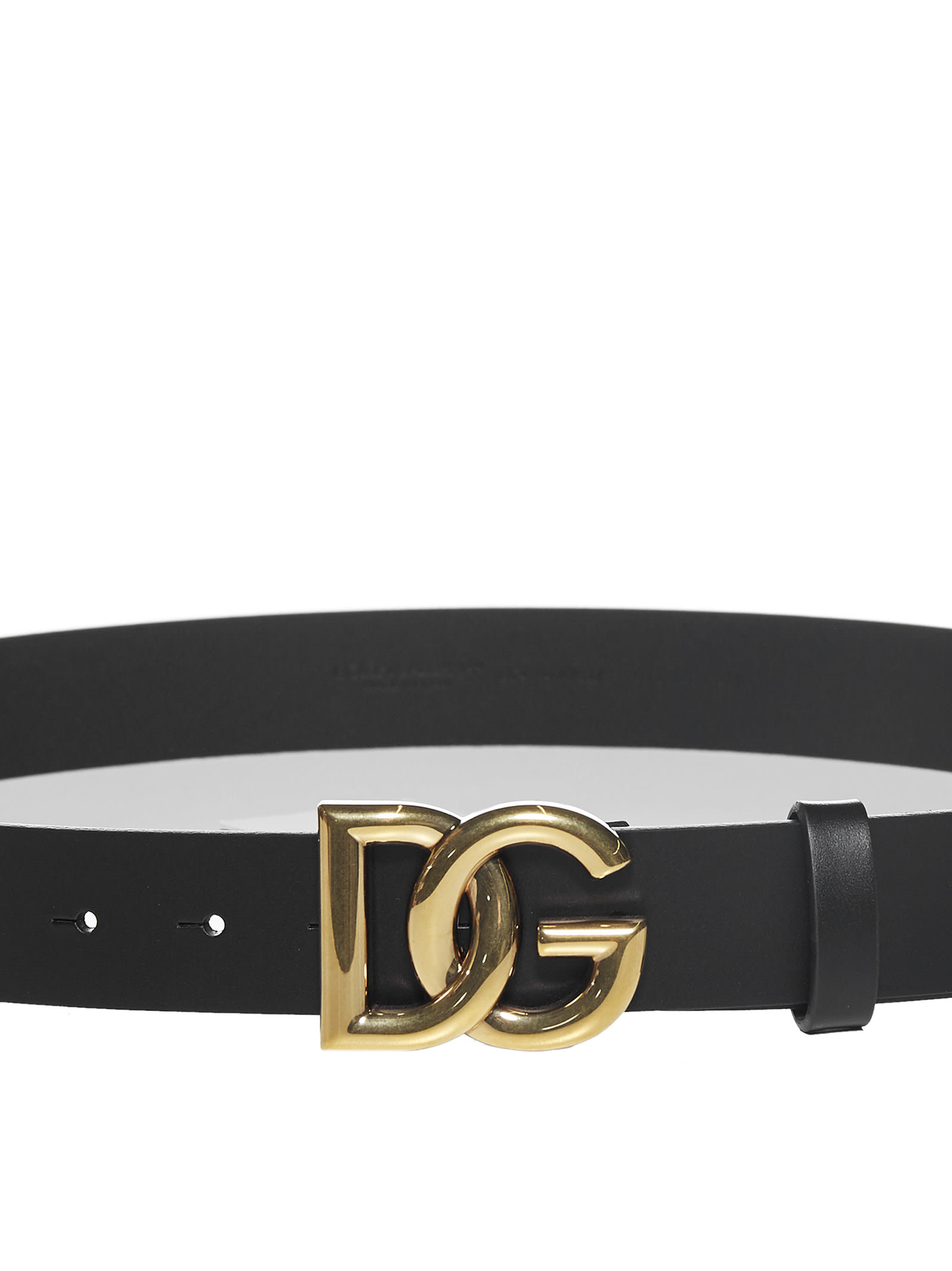 Shop Dolce & Gabbana Belt In Nero Oro