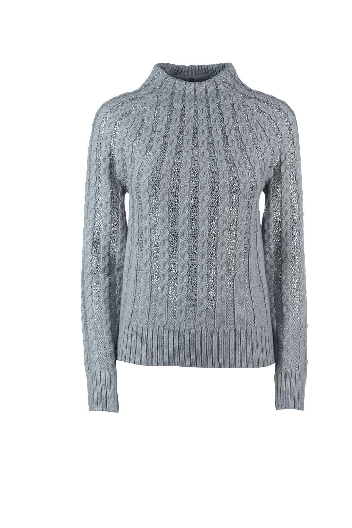 Shop Ermanno Scervino Maglieria In Grigio Melange