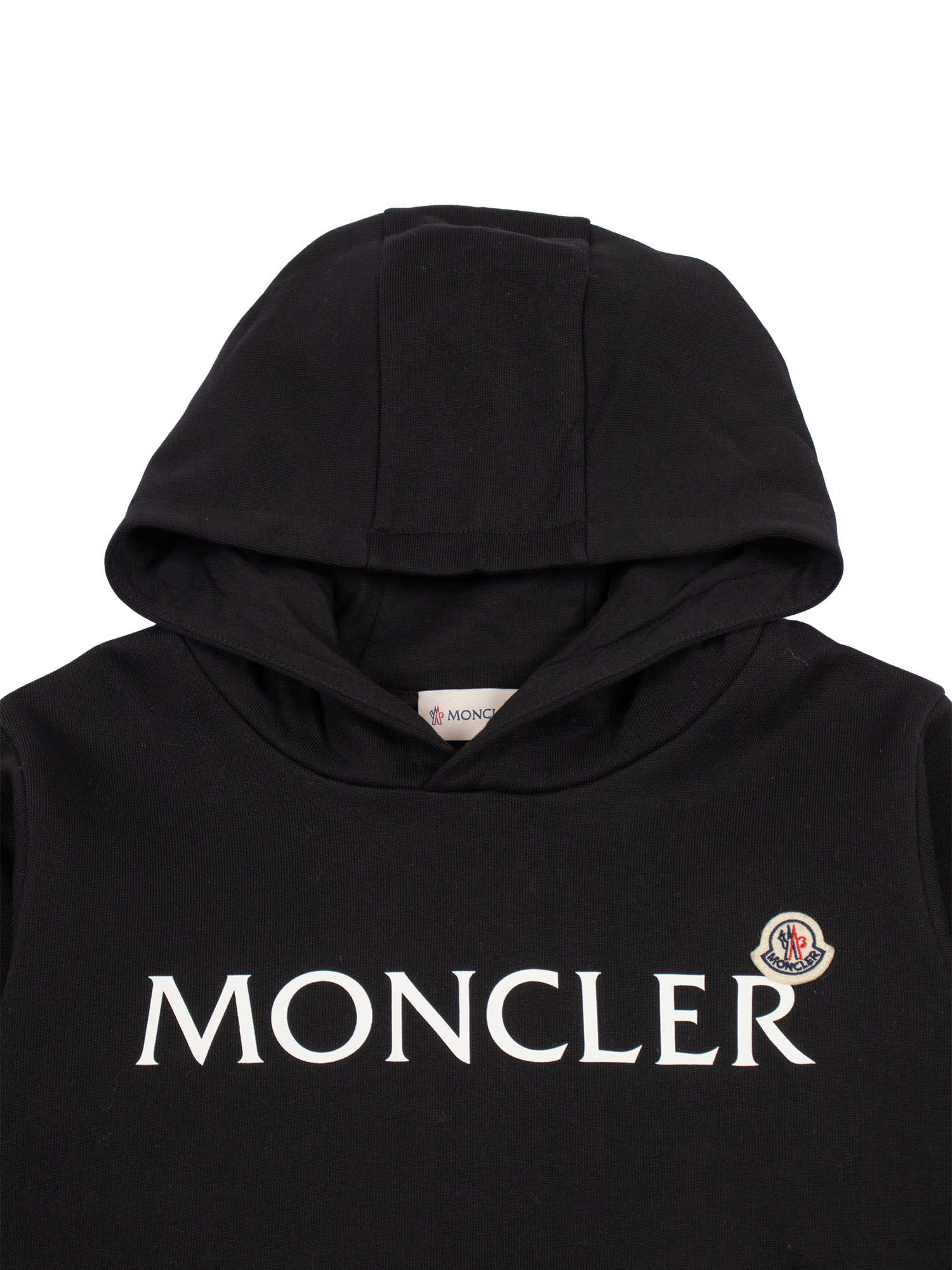 Moncler Hoodie Sweater In Black
