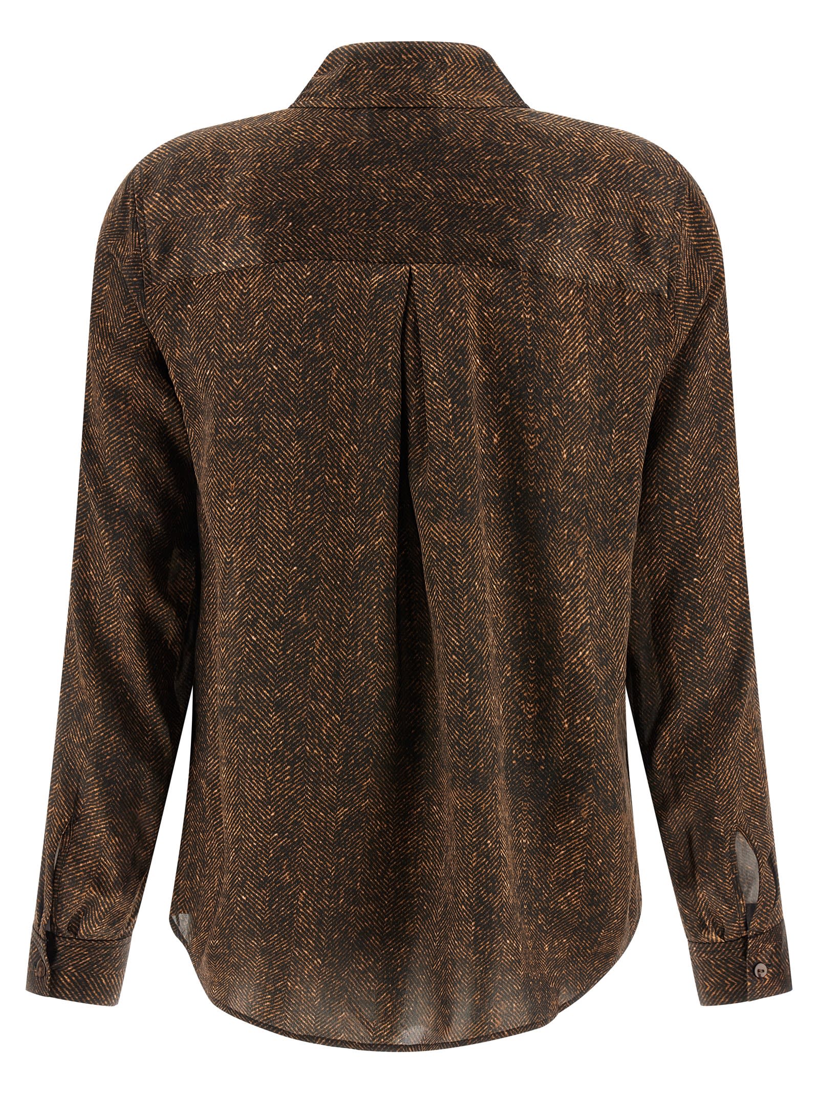 L'agence Tyler Shirt In Brown