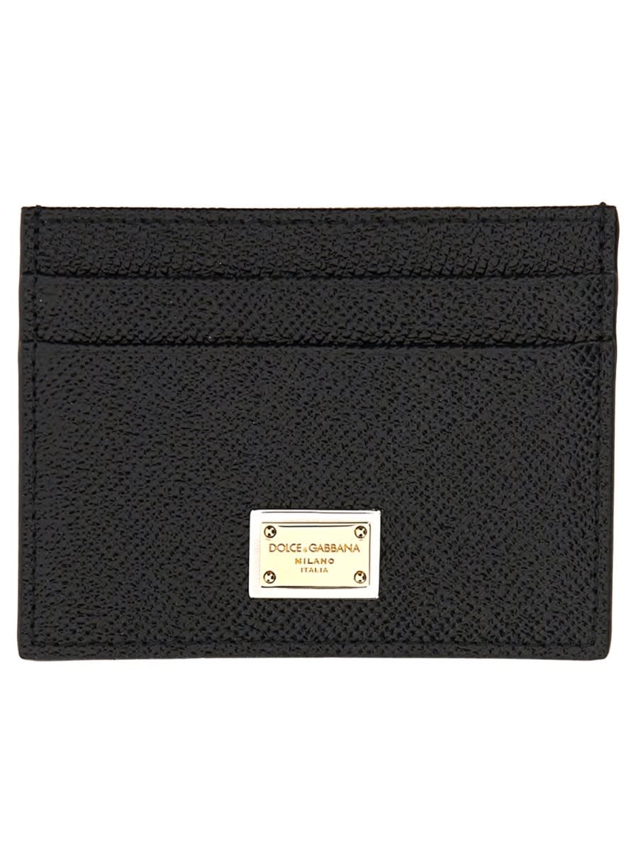 Shop Dolce & Gabbana Card Holder With Tag In Black