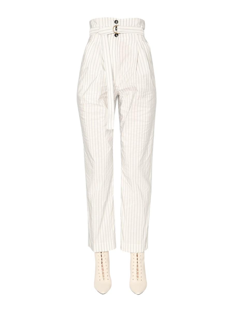 Shop Philosophy Di Lorenzo Serafini Taffeta Trousers In White