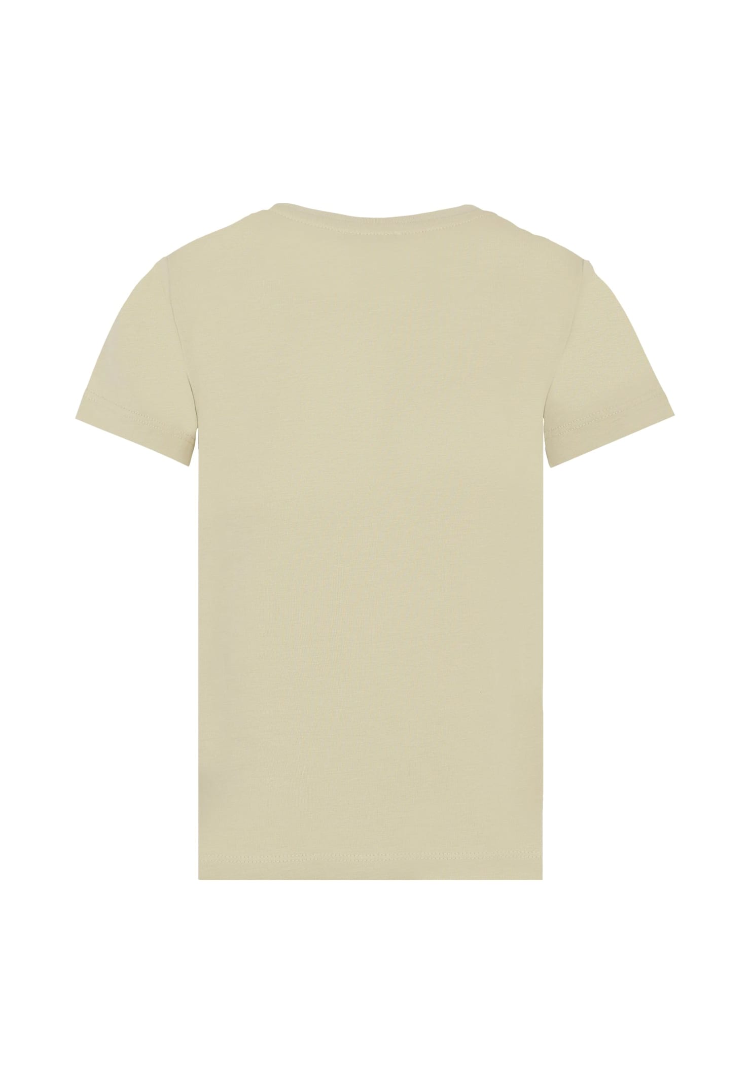 Richmond Beige T-shirt For Kids With Logo In Green