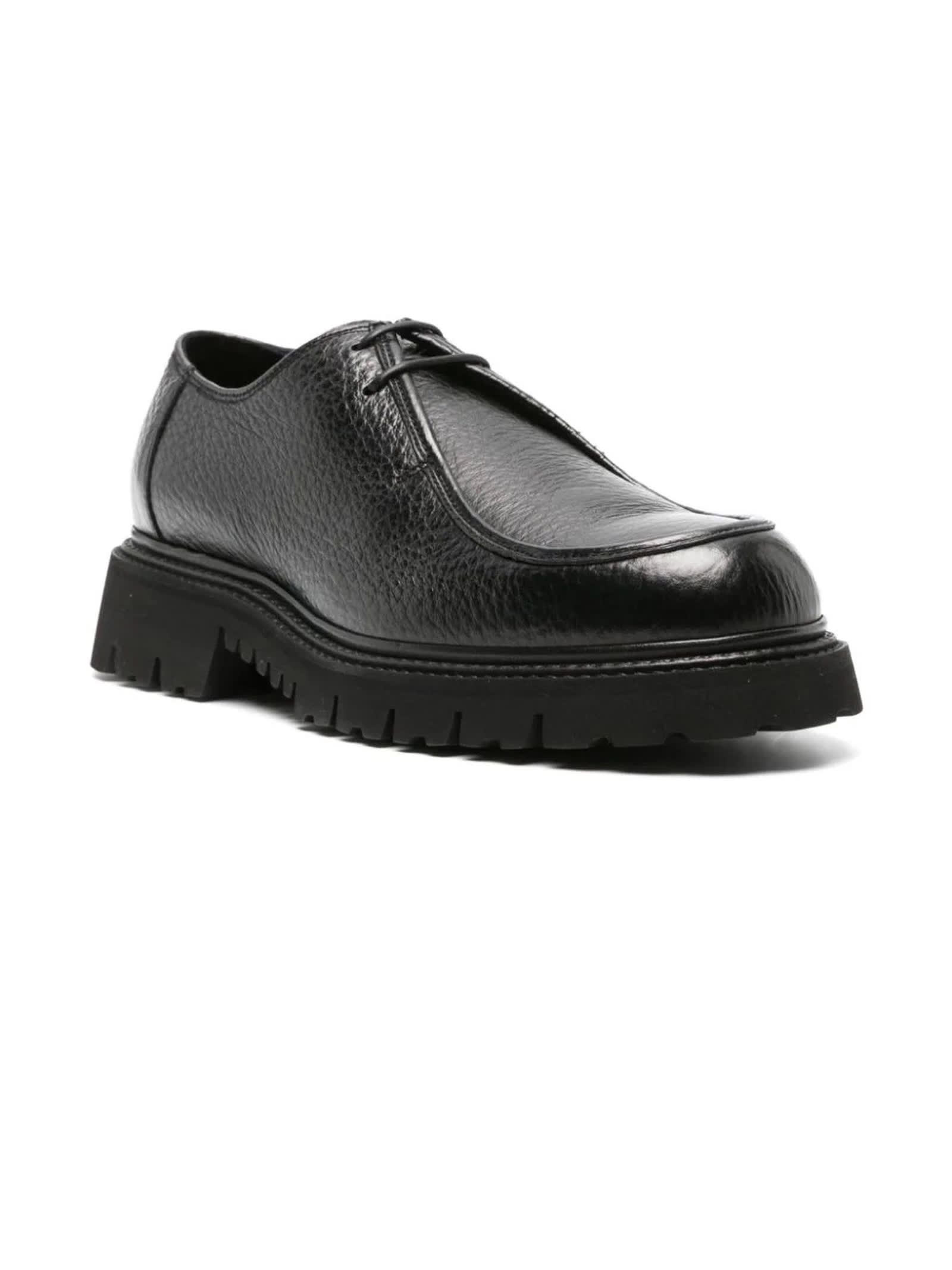 Shop Doucal's Doucals Flat Shoes Black