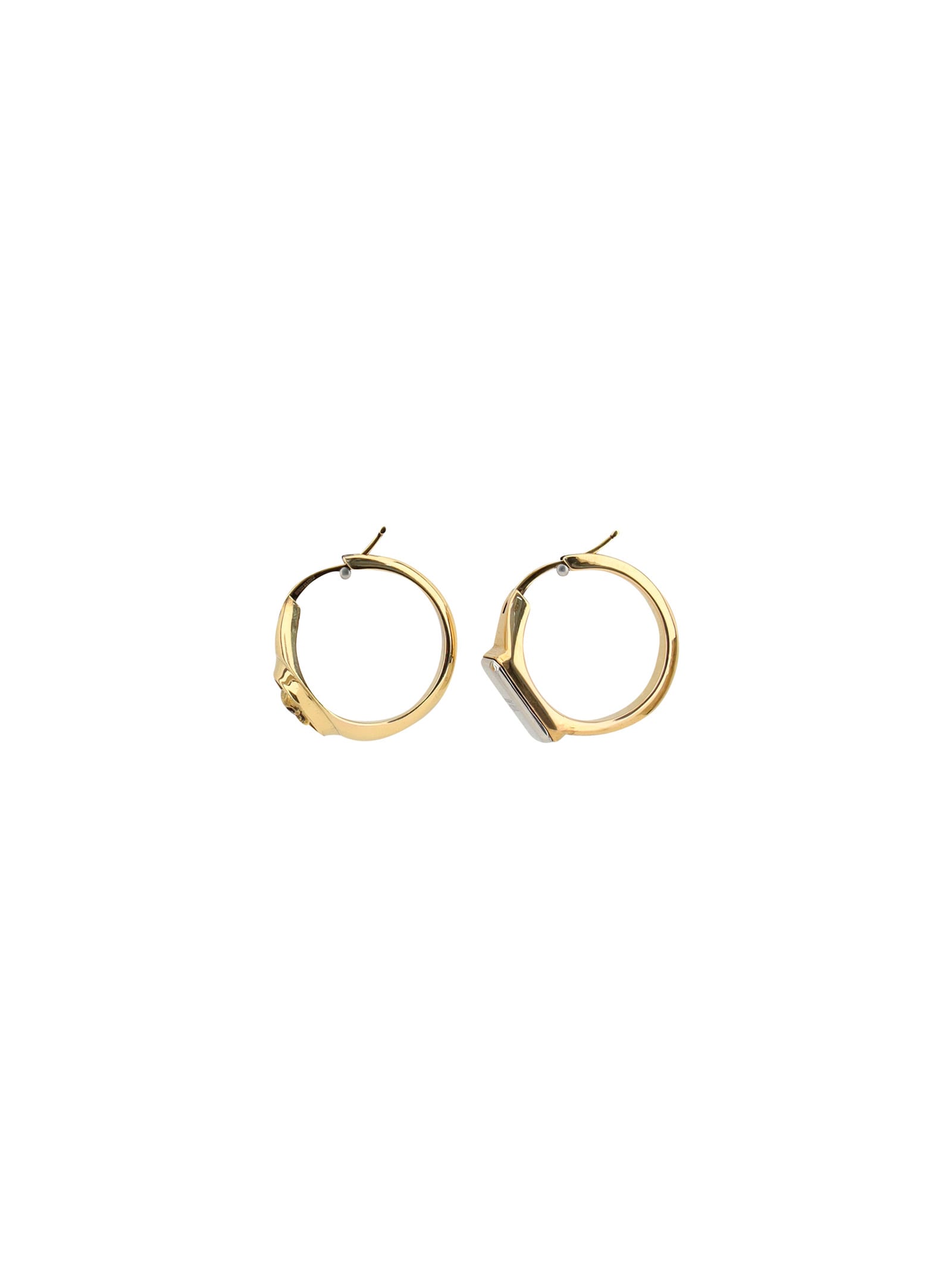 Shop Alexander Mcqueen Earrings In Golden